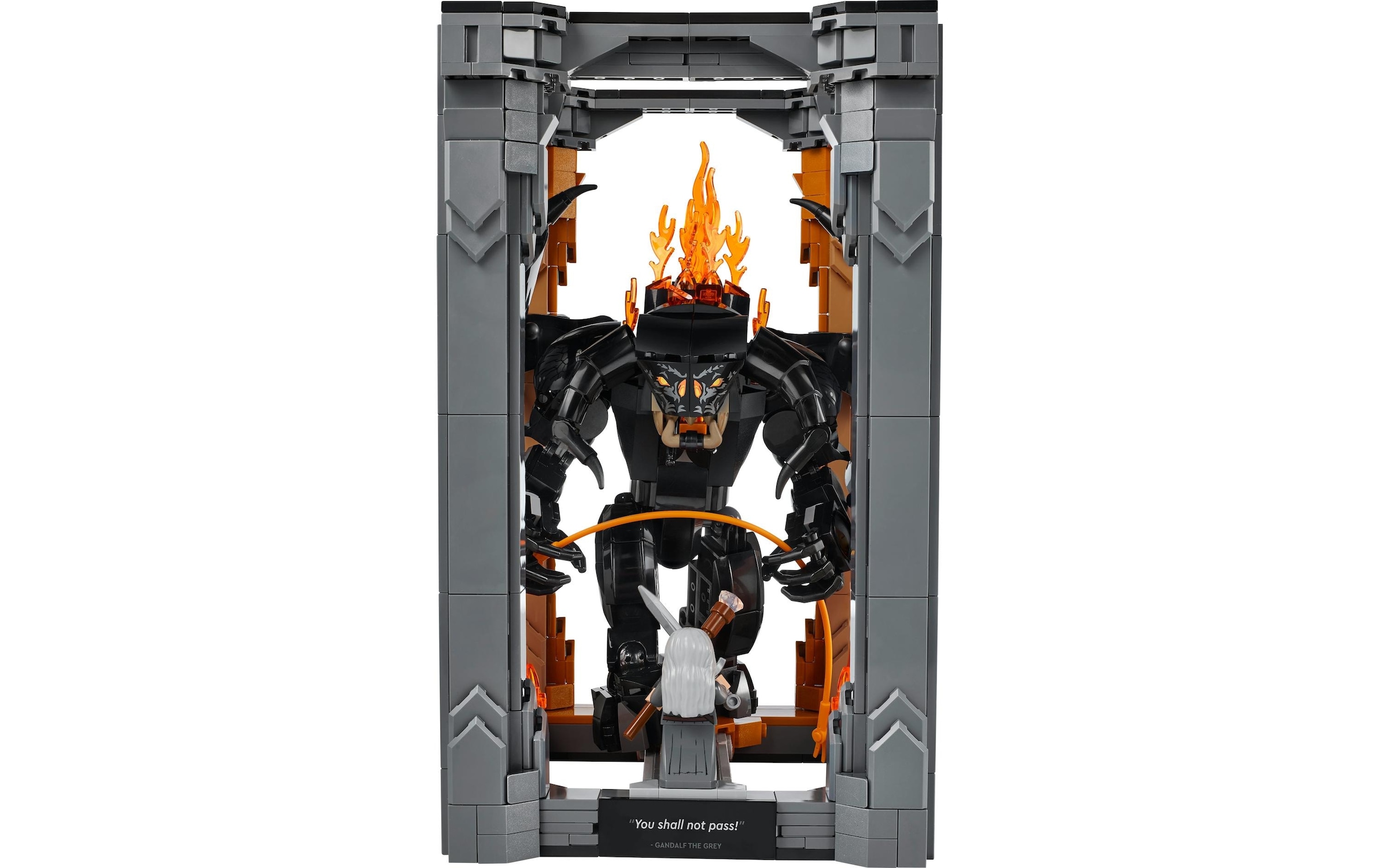 LEGO® Spielbausteine »Icons Der Herr der Ringe: Balrog Bücherstütze 10367«, (1201 St.)