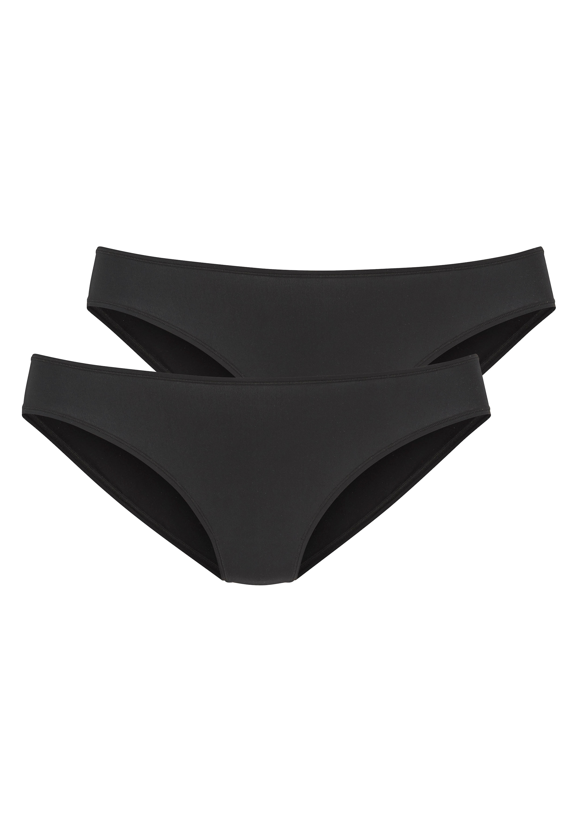 LASCANA Jazz-Pants Slips 2er-Pack, aus weicher und hoch elastischer Microfaser