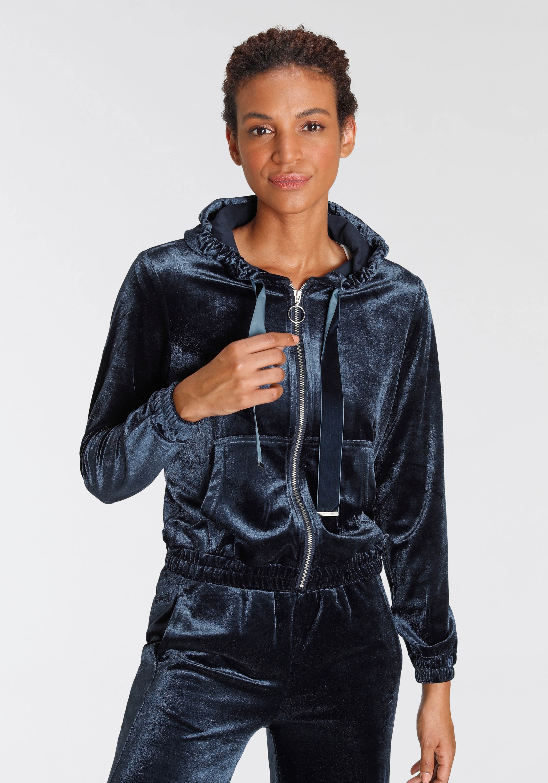 AJC Kapuzensweatjacke, aus samtweichem Nicki kaufen
