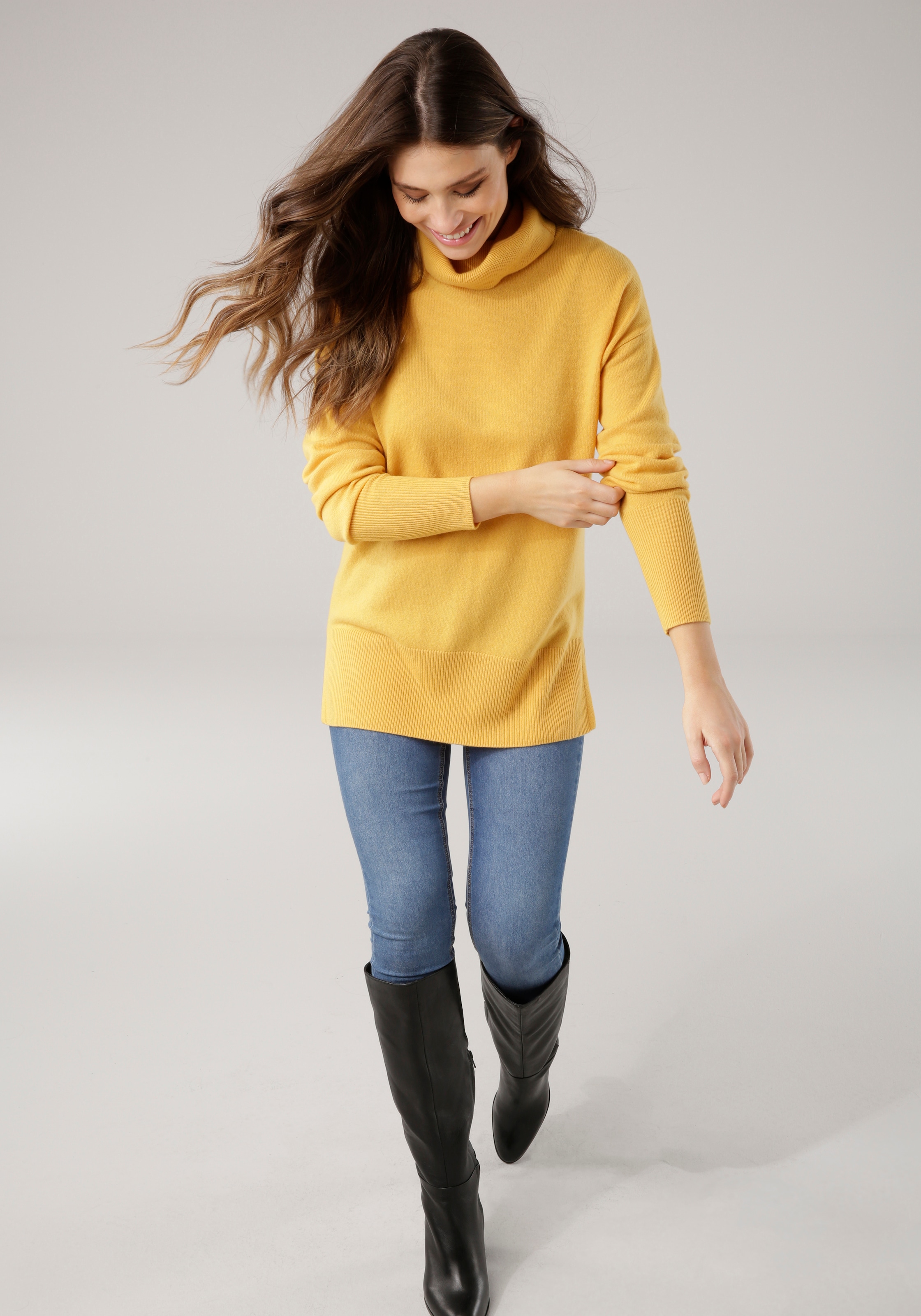 Laura Scott Rollkragenpullover, aus reinem Kaschmir in vielen verschiedenen Farben