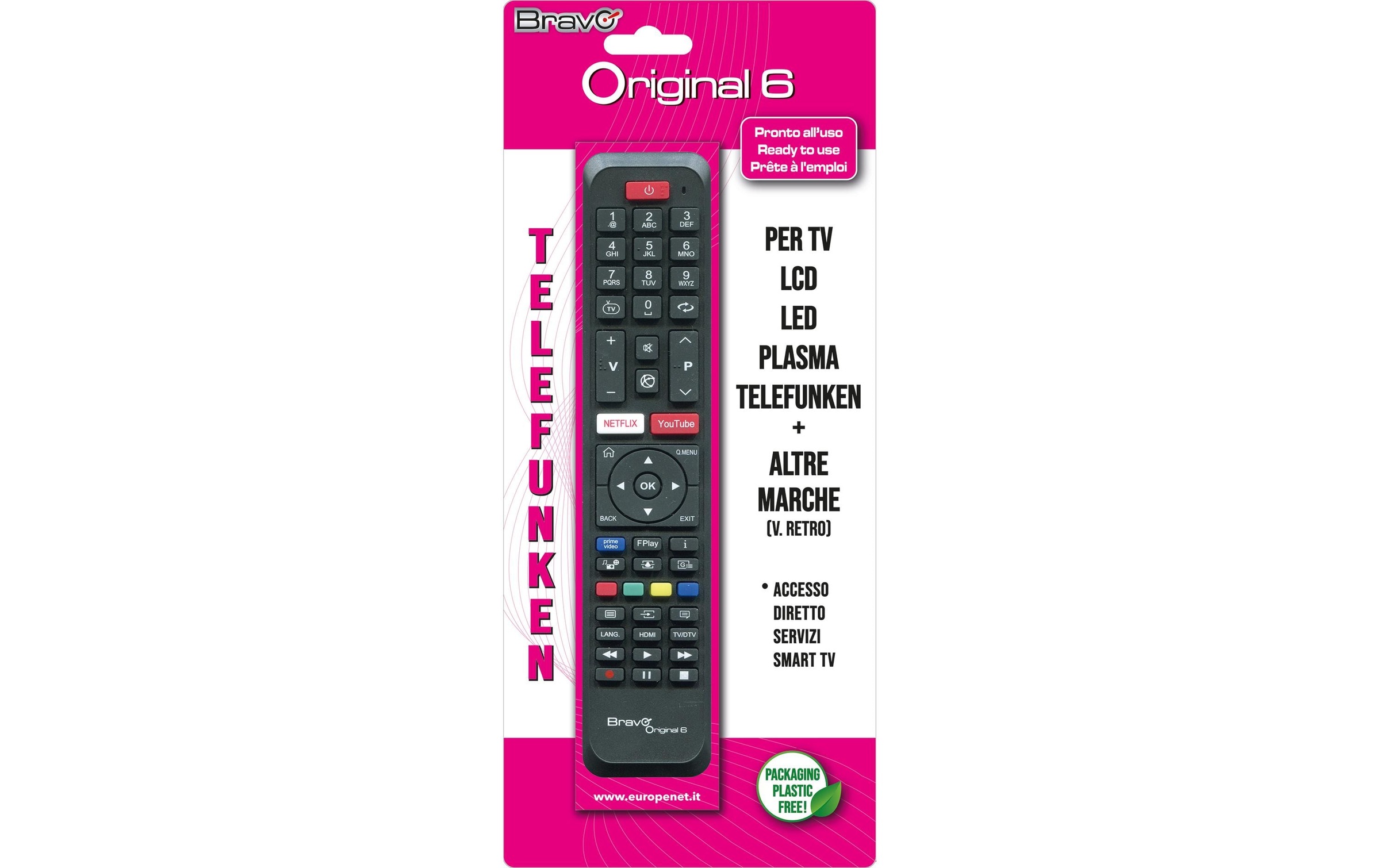 Fernbedienung »CE Bravo ORIGINAL 6 Telefunken«, 1-in-1