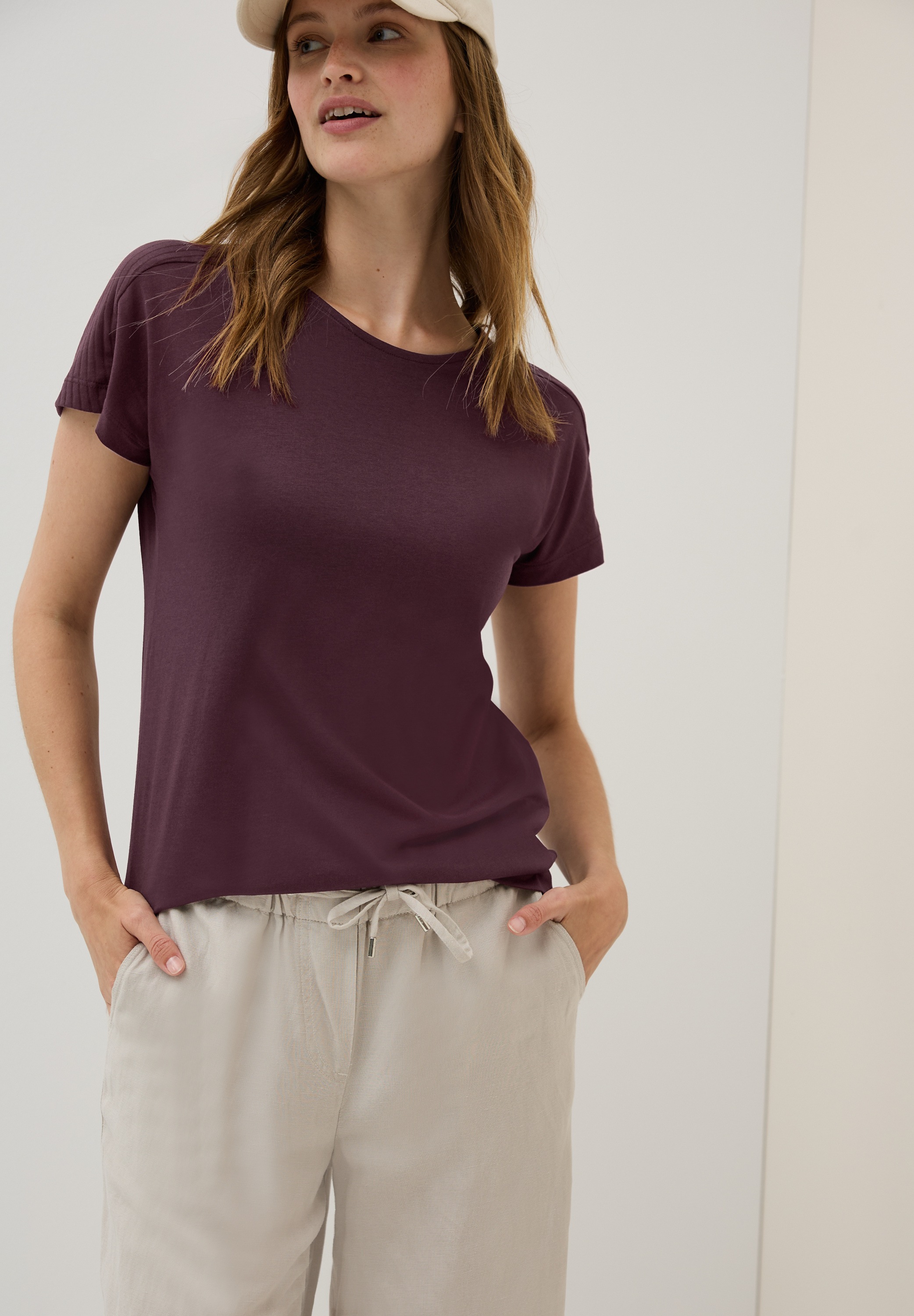 Cecil T-Shirt in Ausbrenner-Optik