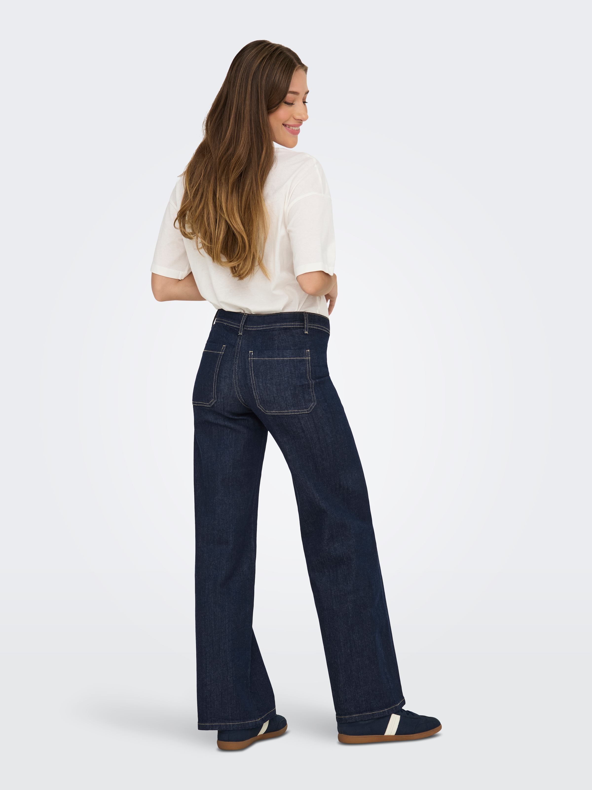 JDY Weite Jeans »JDYVANESSA MIDWAIST WIDE JEANS DBD DENIM«
