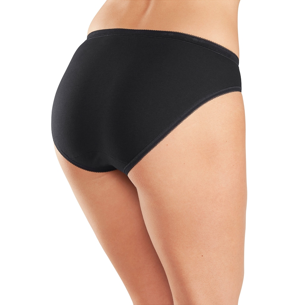 sloggi Jazz-Pants Slips »Basic+ Tai 2P«, (Packung, 2 St.), mit elastischer Mäusezähnchenkante