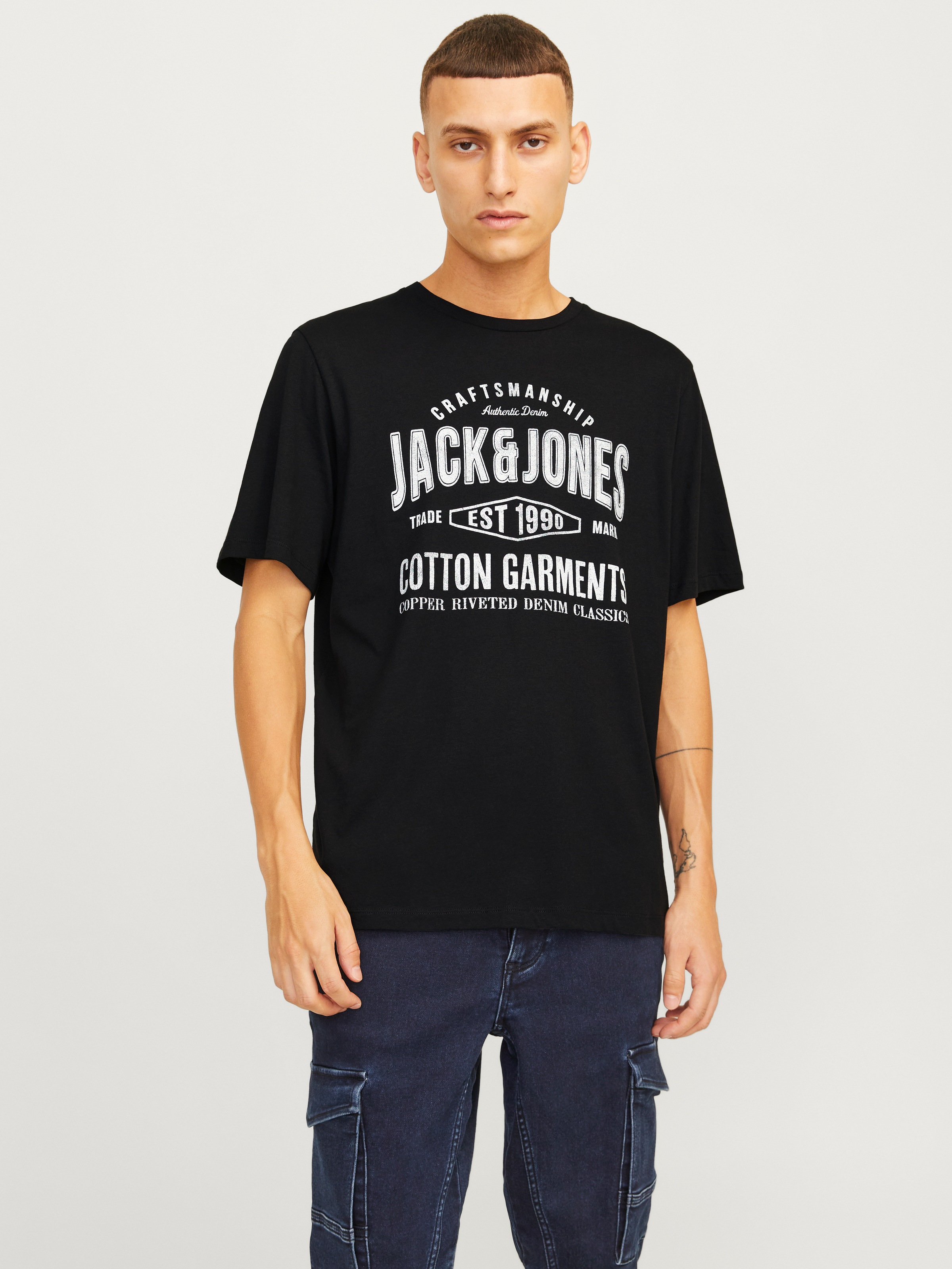Jack & Jones Rundhalsshirt »JJJEANS TEE SS O-NECK«