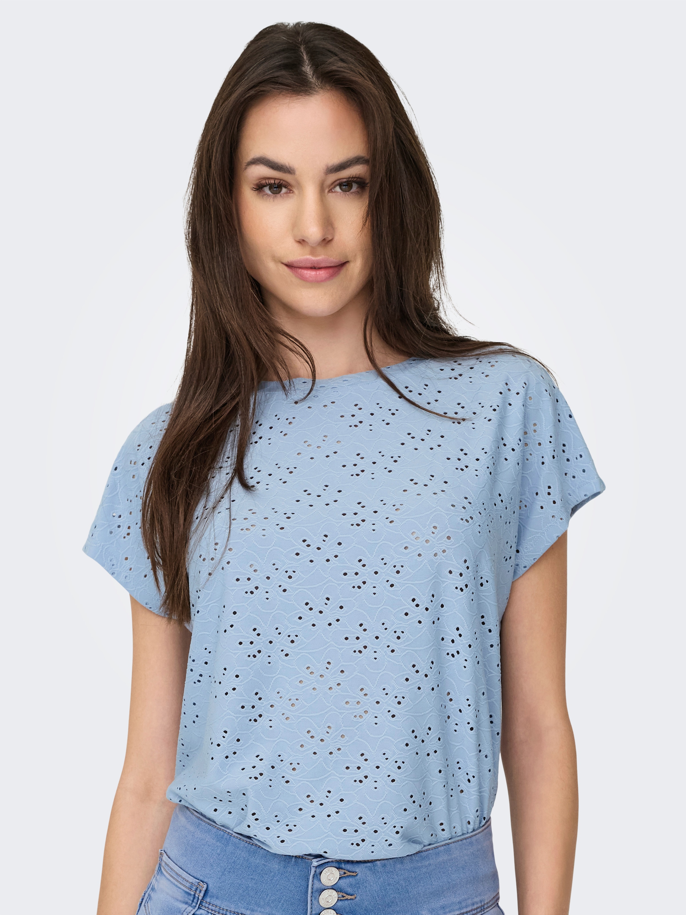 ONLY Kurzarmshirt »ONLSMILLA S/S TOP JRS NOOS«