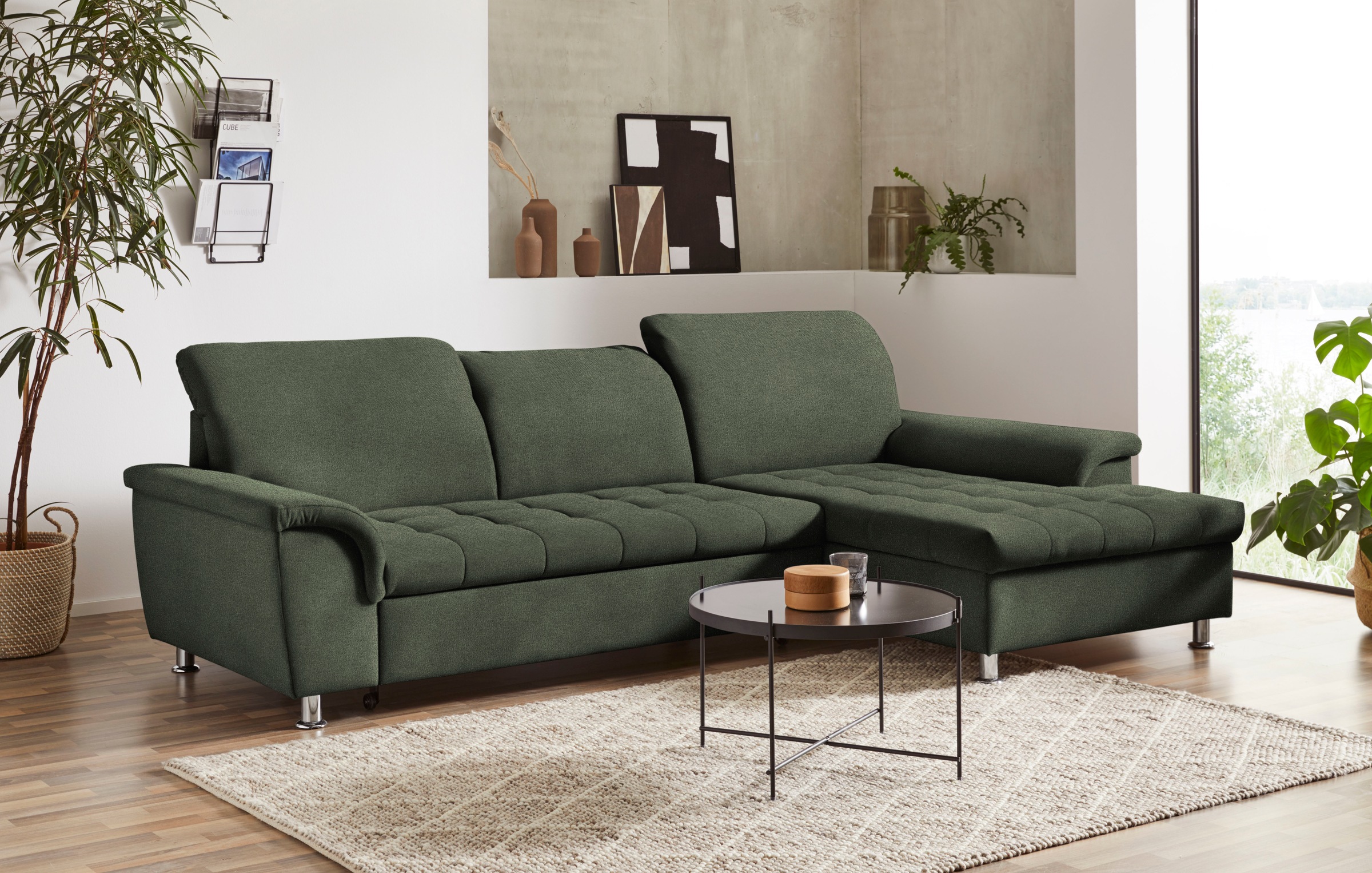 DOMO collection Ecksofa »Franzi L-Form«, wahlweise mit Kopfteilverstellung (dann Tiefe: 170 cm)