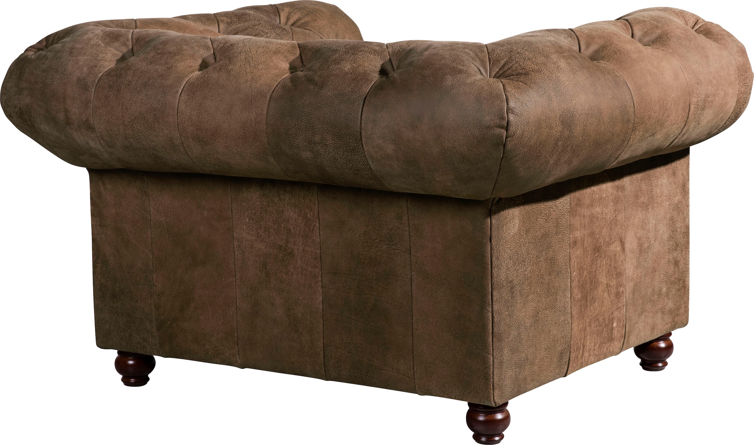 Max Winzer® Chesterfield-Sessel »Old England, Loungesessel, bequem, mit tollen Details«, Ledersessel mit Knopfheftung & Ziernägeln