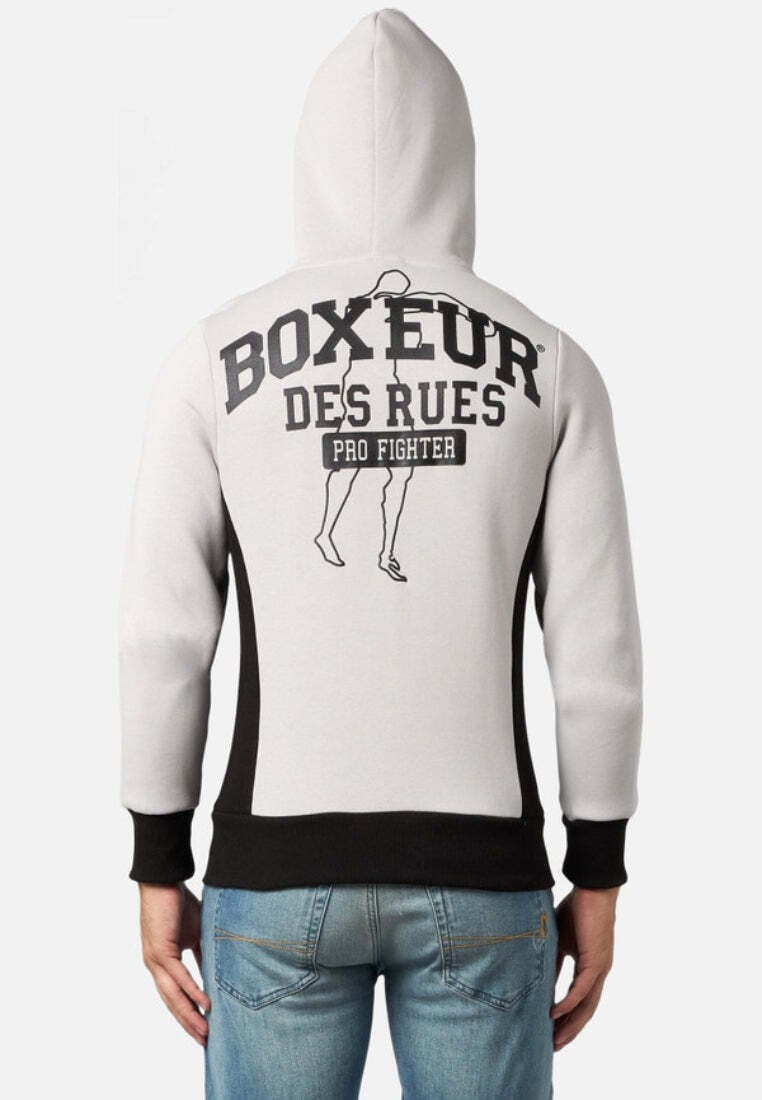 BOXEUR DES RUES Kapuzensweatjacke »BOXEUR DES RUES Kapuzenpullover Hooded Full Zip Sweatshirt«