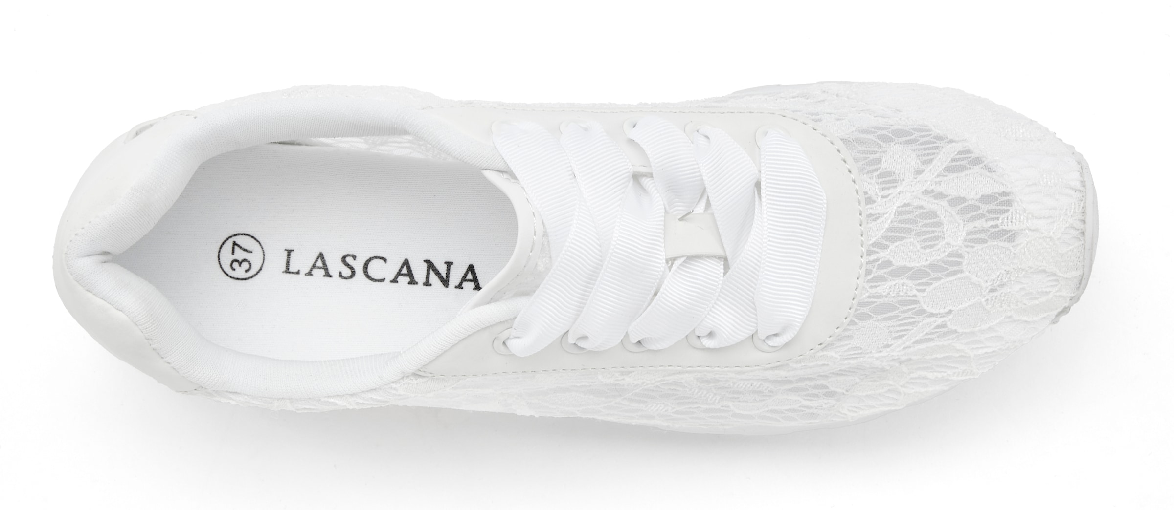 LASCANA Sneaker, mit modischer Spitze VEGAN