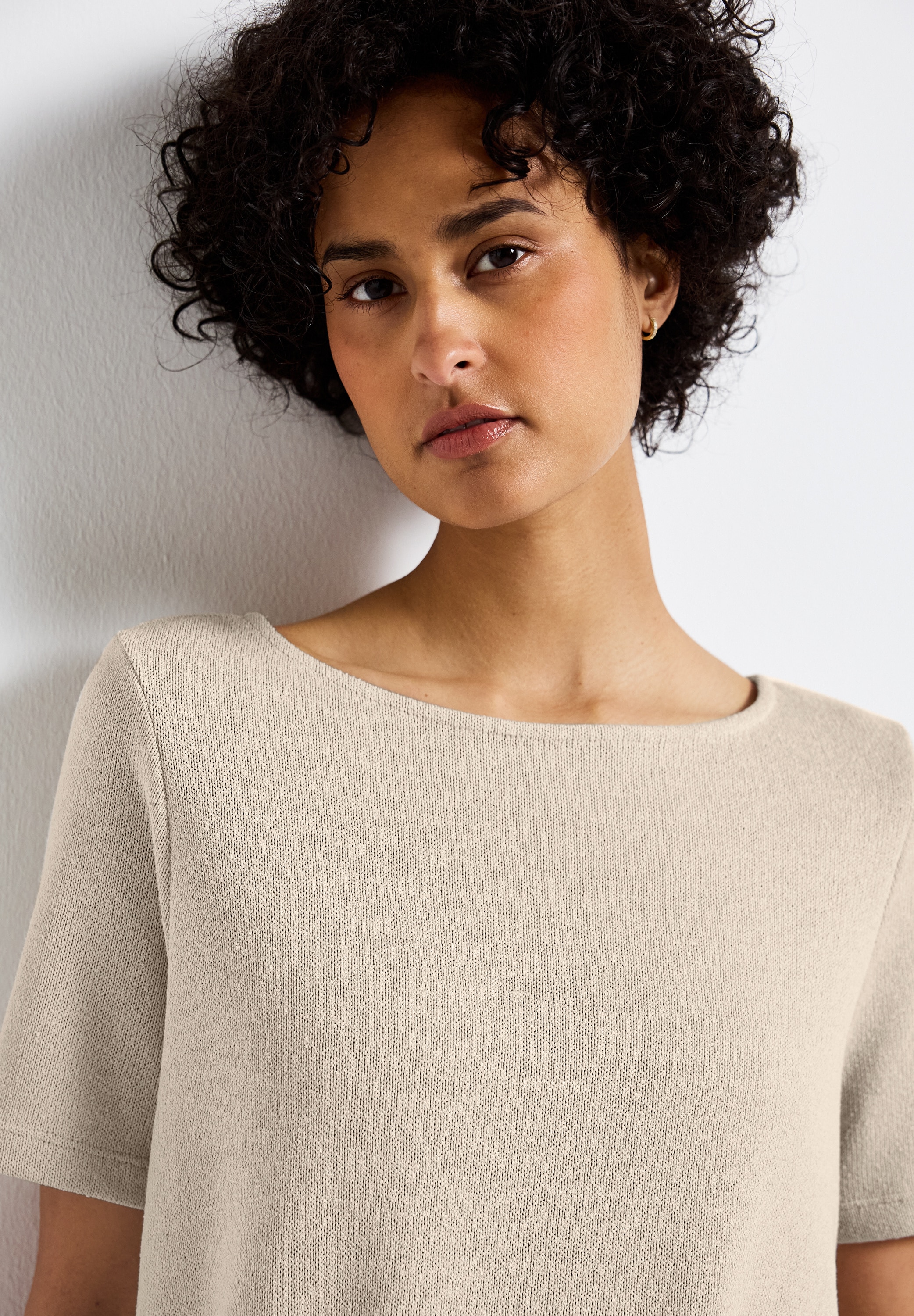 STREET ONE T-Shirt, mit U-Boot Ausschnitt