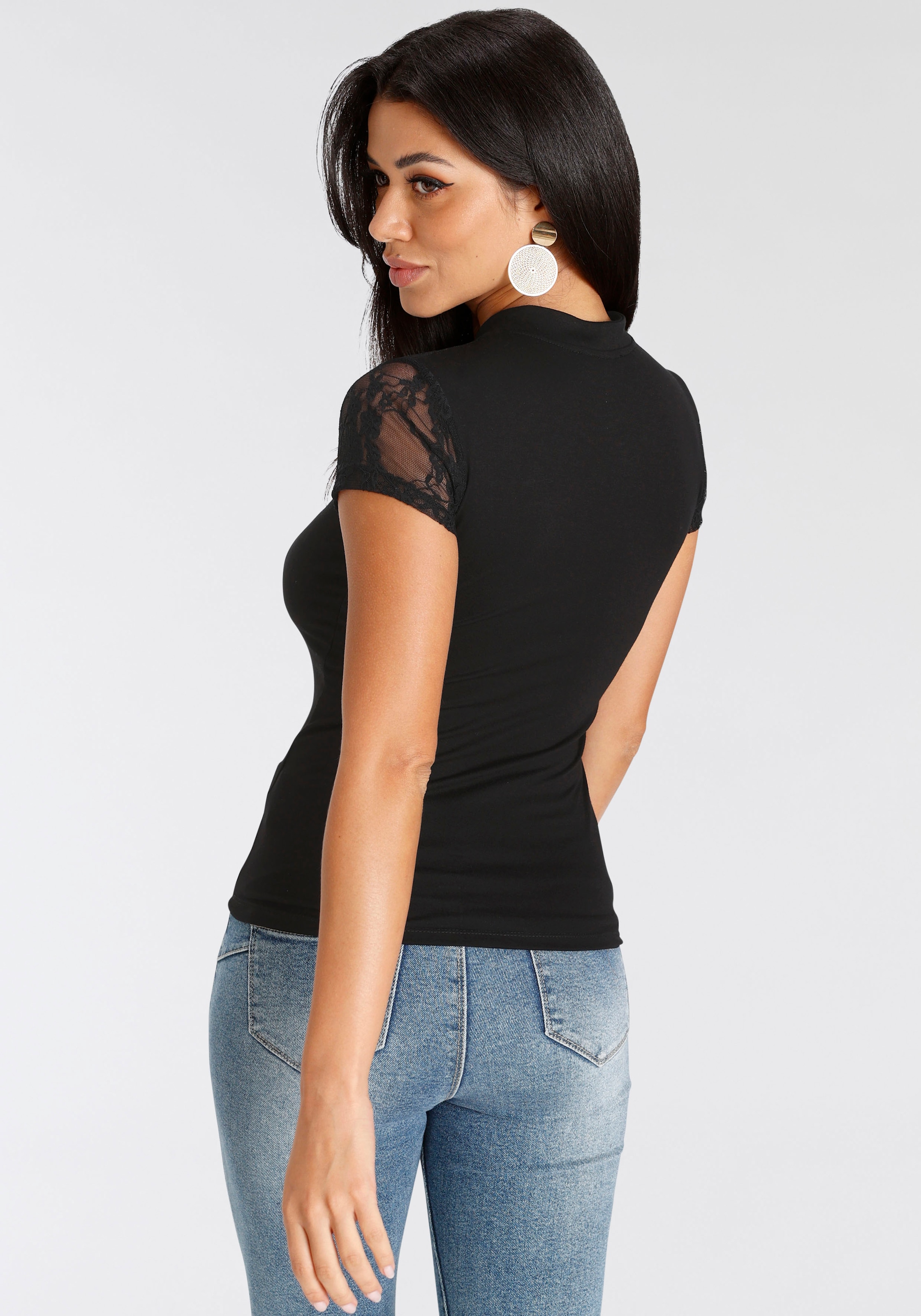 Melrose T-Shirt, mit schöner Spitze online bestellen bei Jelmoli-Versand  Schweiz | Spitzenshirts