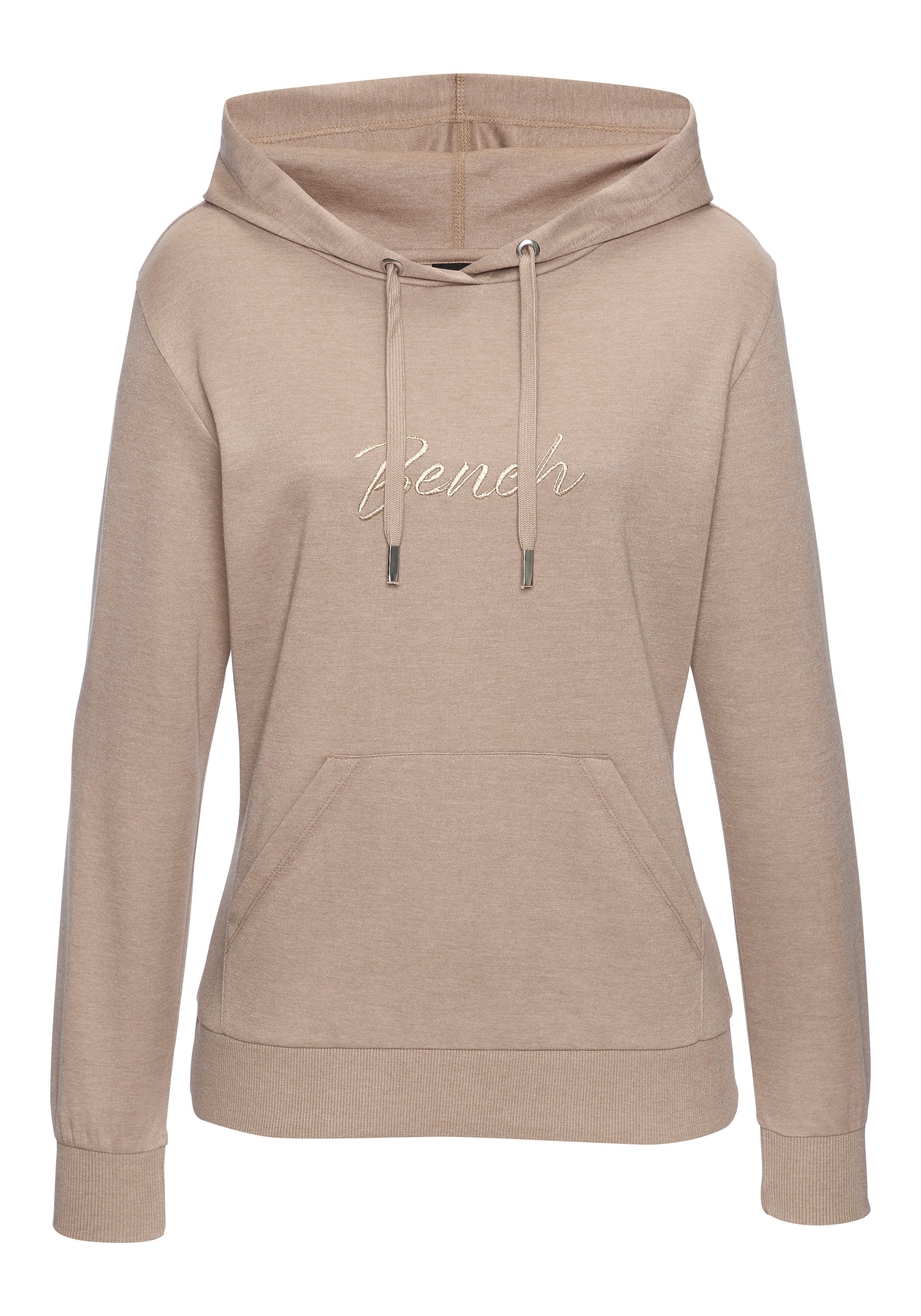 Bench. Loungewear Kapuzensweatshirt, mit glänzender Logostickerei, Loungeanzug, Hoodie