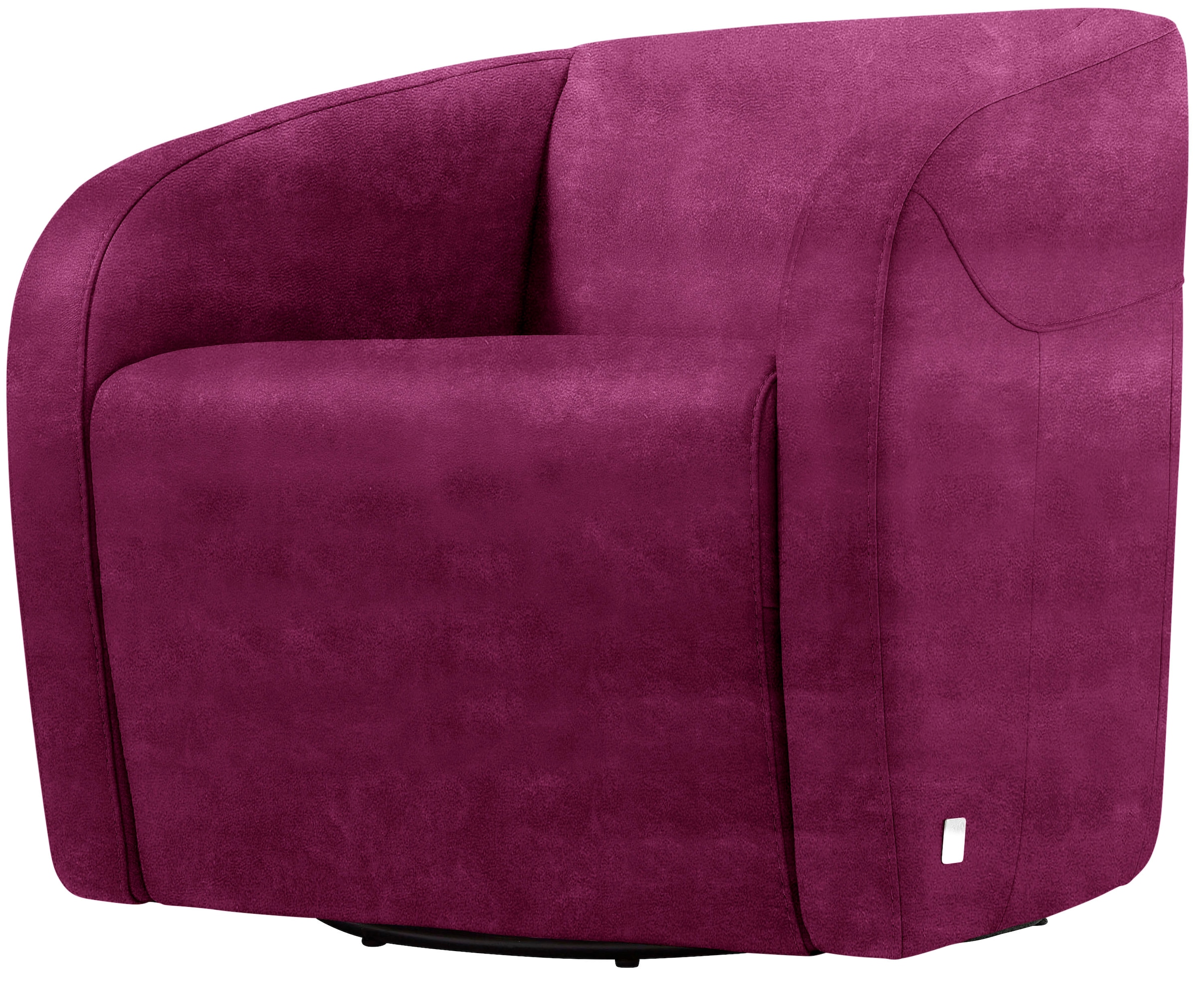 Egoitaliano Sessel "Charlottaas Clubsessel, Designsessel, modern und zeitlos, bequem" drehbar, kompakte Stellmaße, Solitärsessel