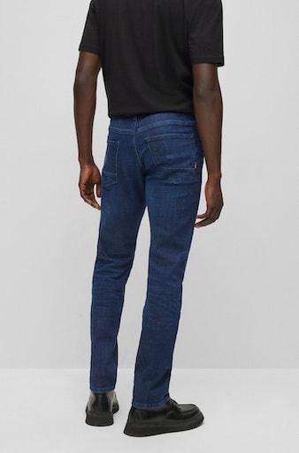 ORANGE online mit Slim-fit-Jeans shoppen | »Delaware Jelmoli-Versand BC-L-P«, Leder-Badge BOSS