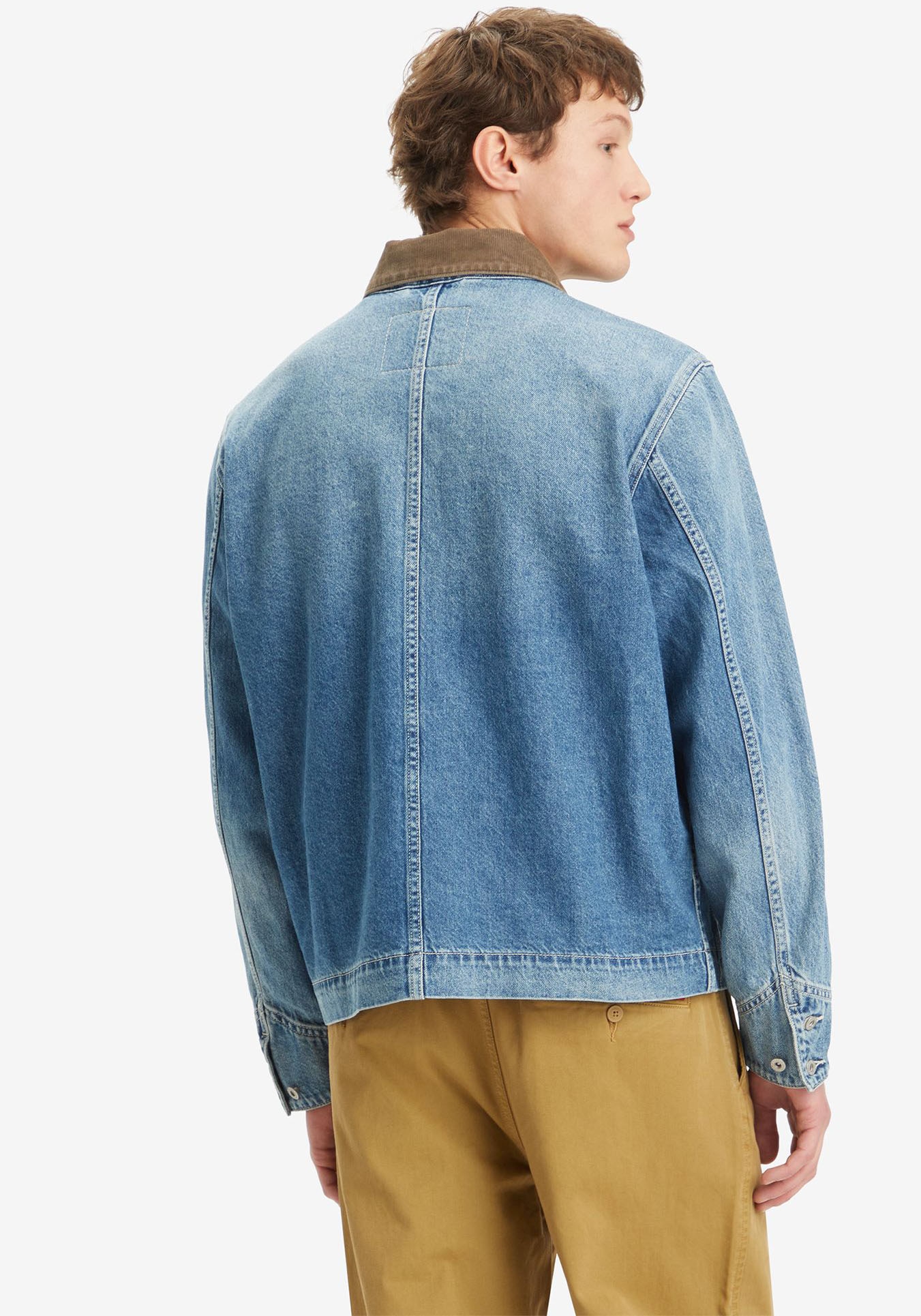 Levi's® Jeansjacke »FULL ZIP MECHANICS TRKR«, mit Zipper und Kragen mit Cordbesatz