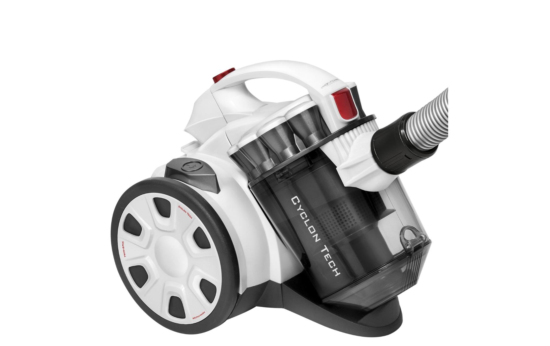 ProfiCare Bodenstaubsauger »BS 3039 Weiss, Titanium«, beutellos