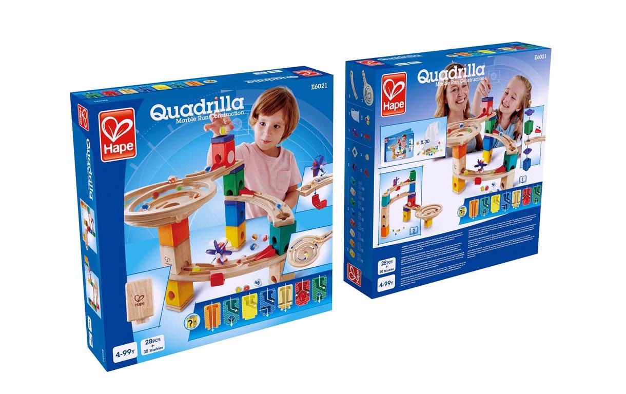 Hape Kugelbahn »Zubehör Quadrilla Endspurt«, (28 tlg.)