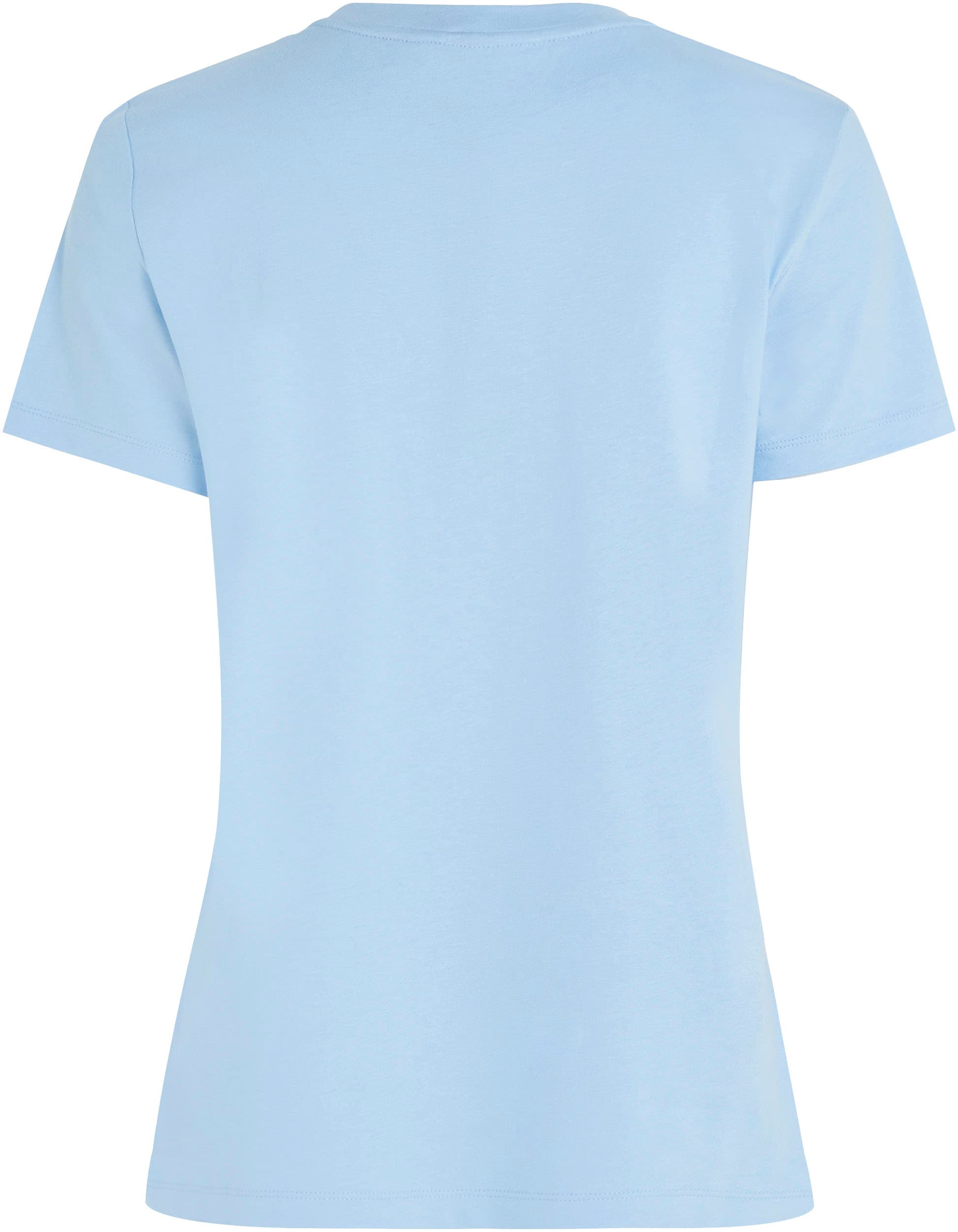 Tommy Hilfiger T-Shirt »REG ROPE mit Logoschriftzug Hilfiger bestellen | PUFF SS«, C-NK Brust auf Tommy Jelmoli-Versand PRINT online grossem der