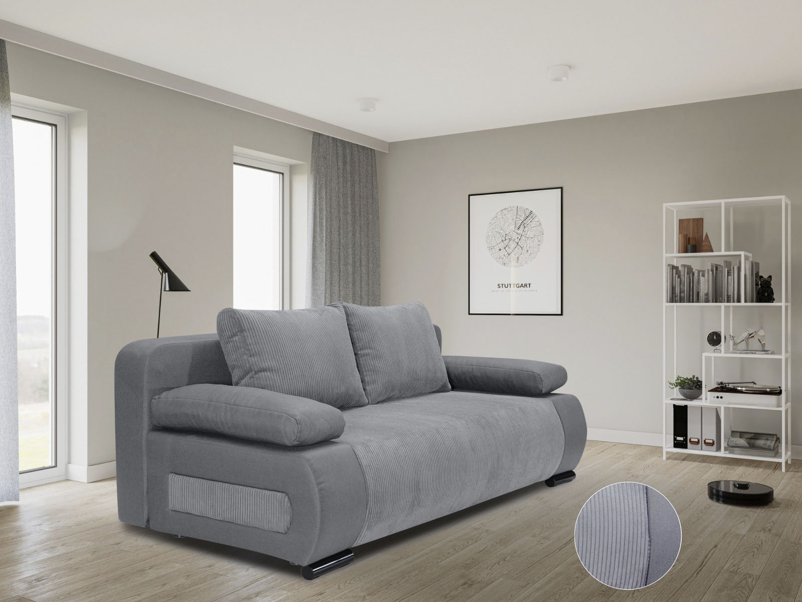 COLLECTION AB "Moritz B: 200 cm, Liegefl. 142x200 cm" Gästebettfunktion, frei stellbar, Wohnkomfort
