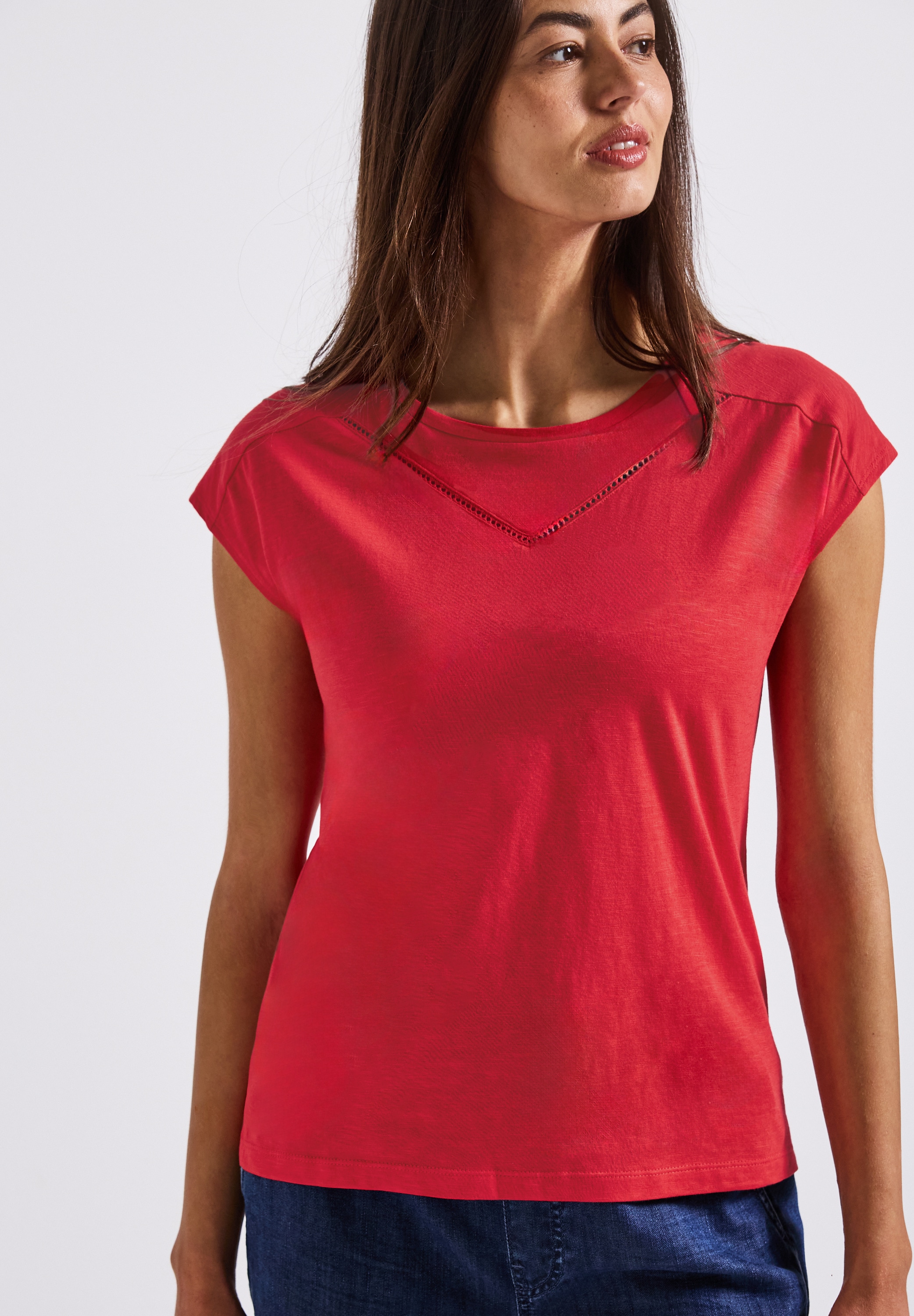 STREET ONE Shirttop mit Deko-Tape