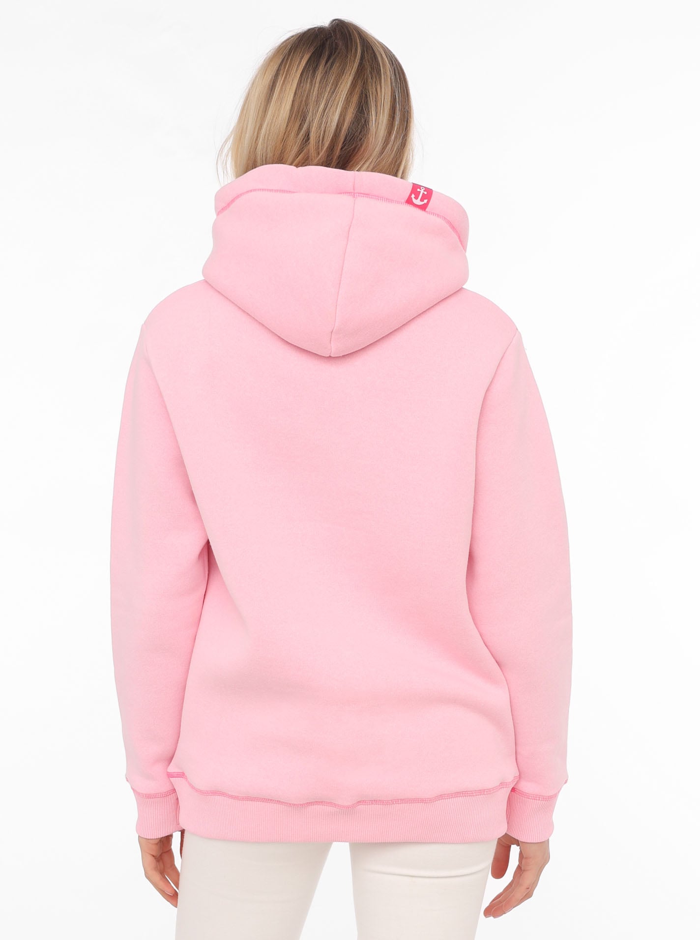 Zwillingsherz Hoodie »"Glücklich am Strand"«, mit maritimer Stickerei, Kängurutaschen