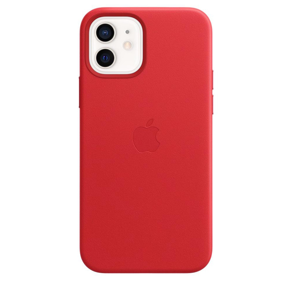 Apple Smartphone-Hülle »Apple iPhone 12/12 Pro Leder Case Mag RED«, iPhone 12-iPhone 12 Pro, 15,5 cm (6,1 Zoll), MHKD3ZM/A