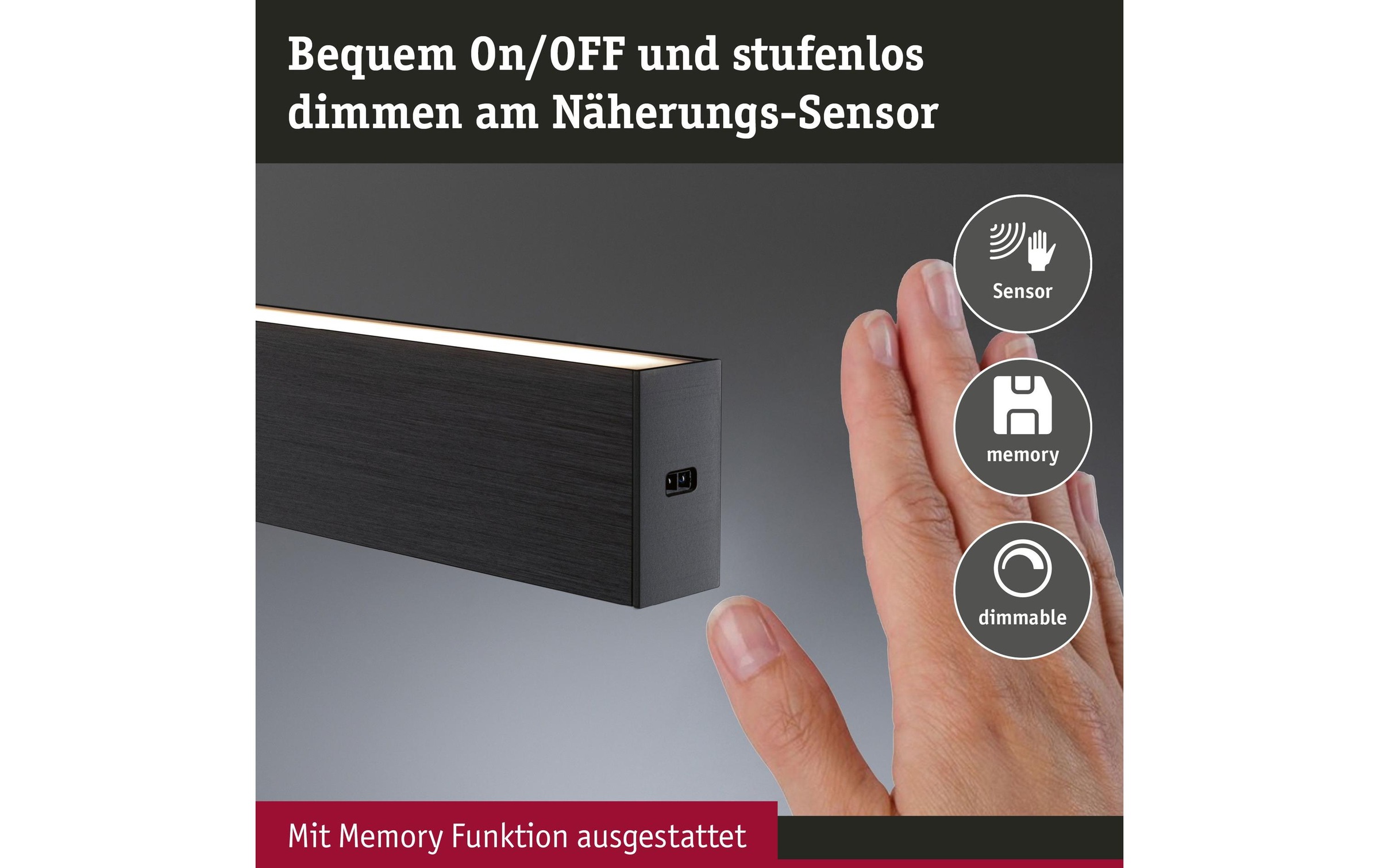 Paulmann LED Pendelleuchte »LED Touchless Sensor Aptare«, 1 flammig