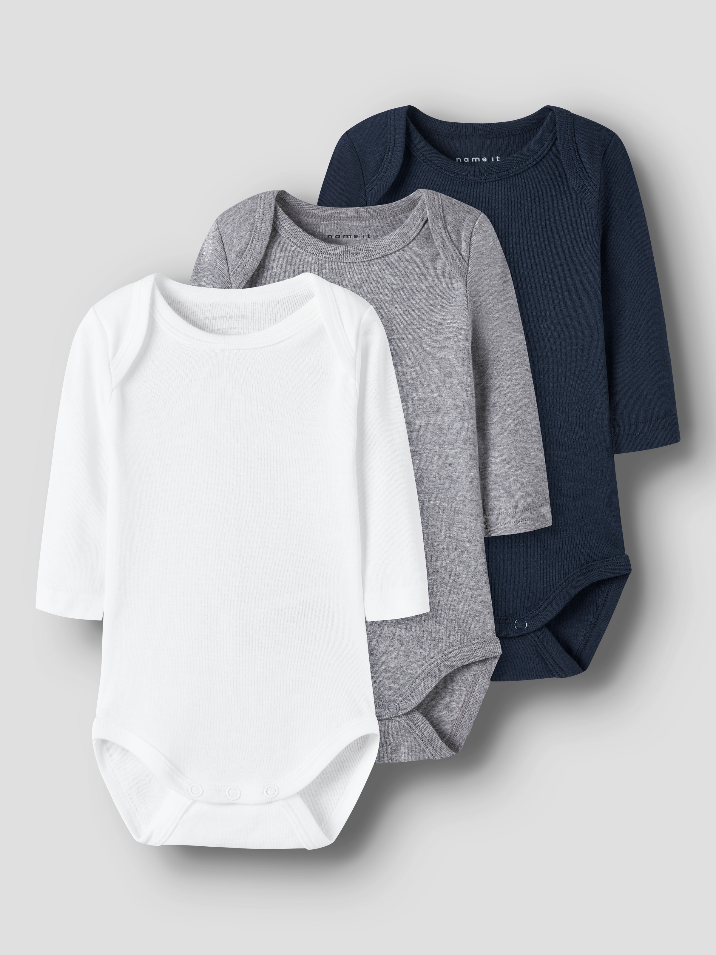 Name It Body »NBNBODY 3P LS SOLID NOOS« Packung, 3 Stk.