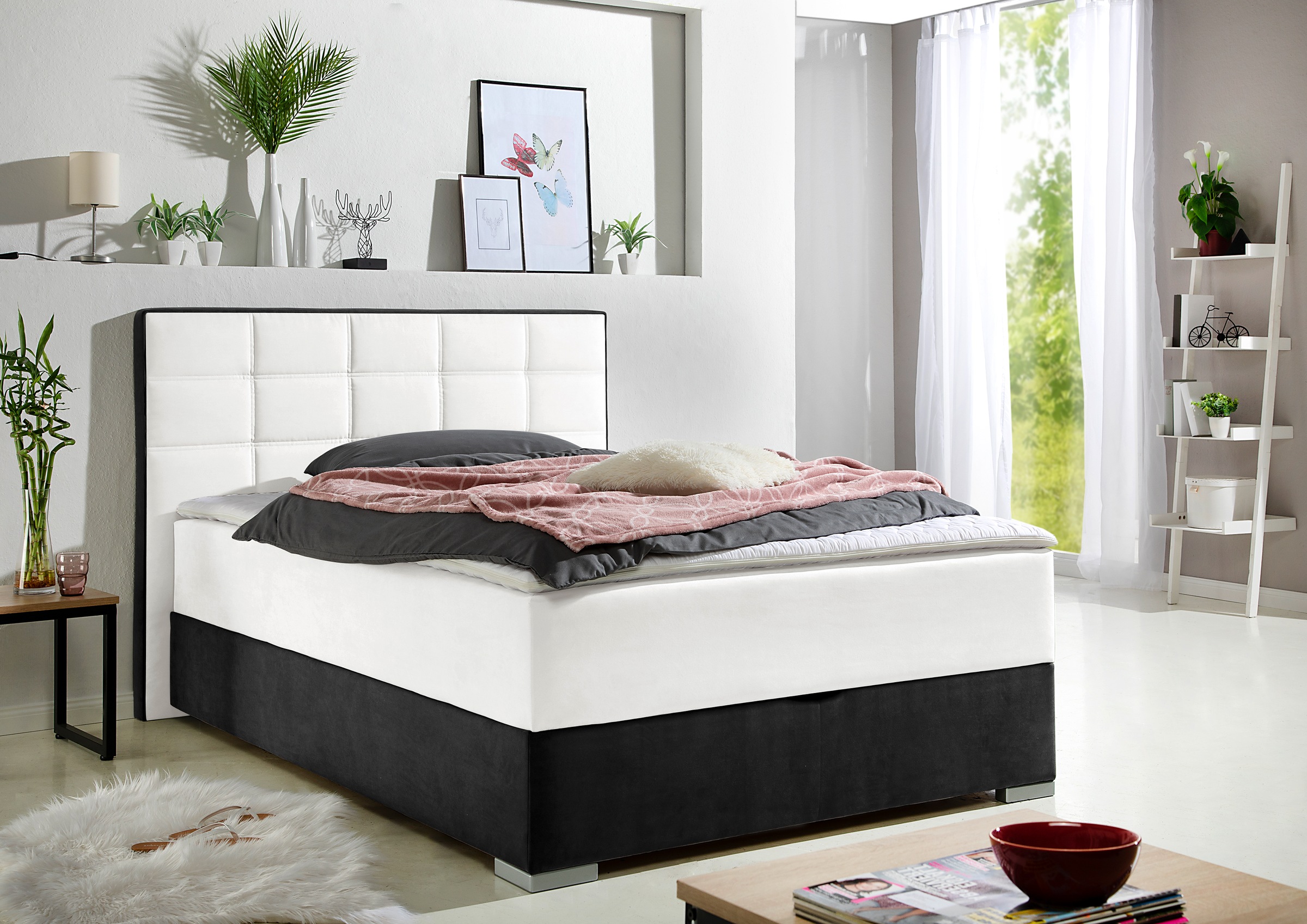 Maintal Boxspringbett, mit Bettkasten und Topper