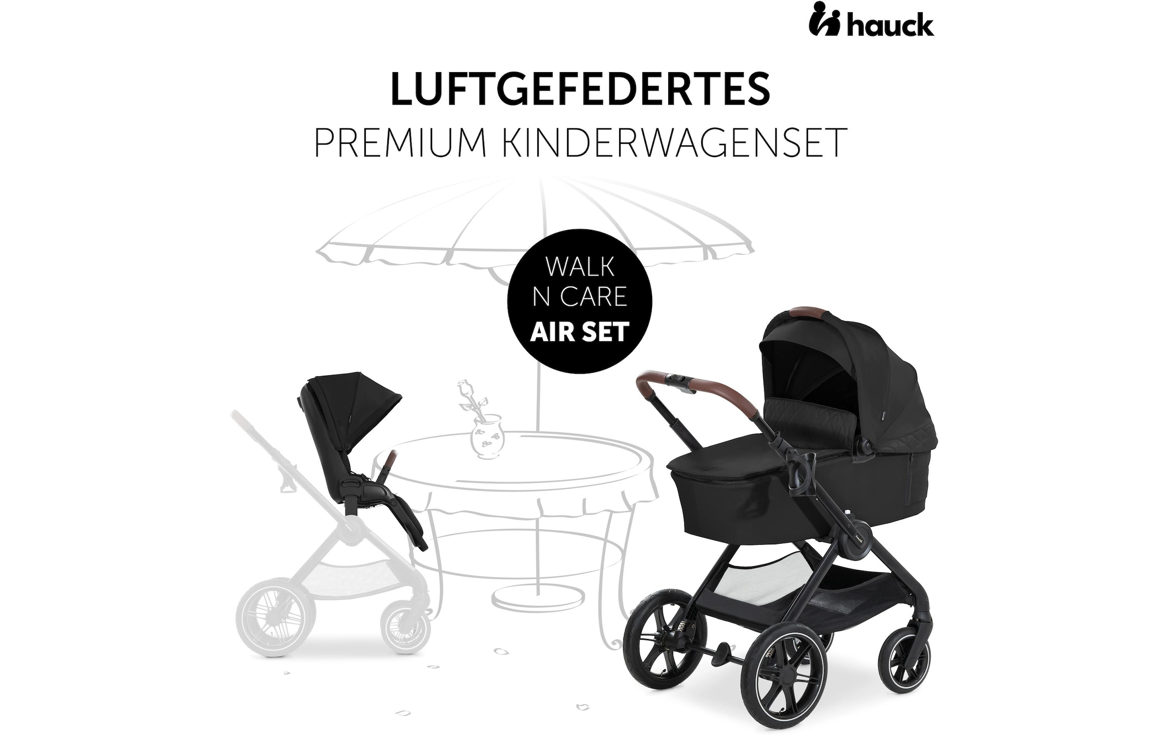 Hauck Kombi-Kinderwagen »Walk N Care«, 22 kg