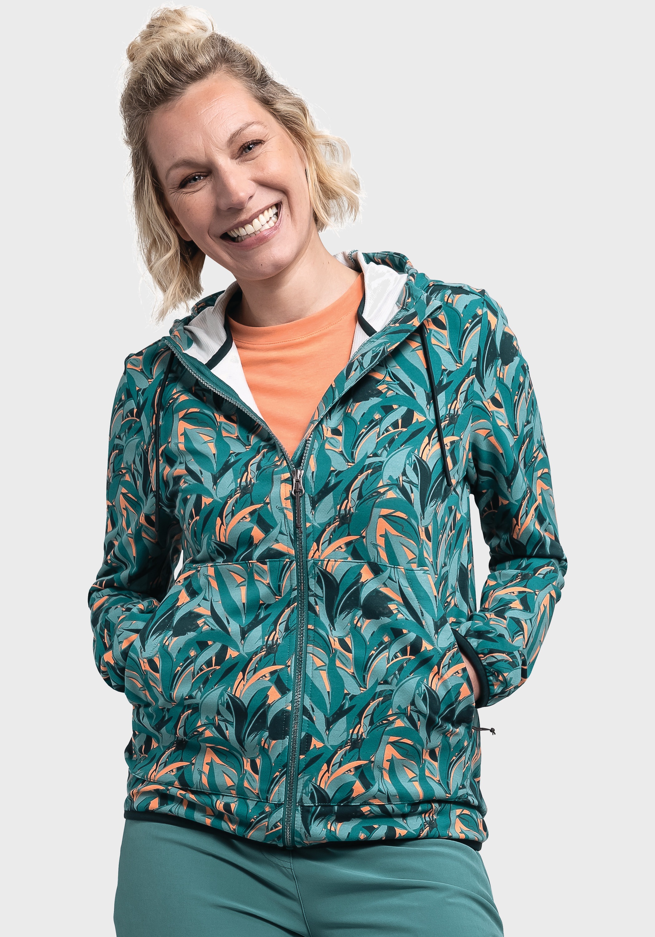 Schöffel Fleecejacke »Fleece Hoody Lugano L«, mit Kapuze