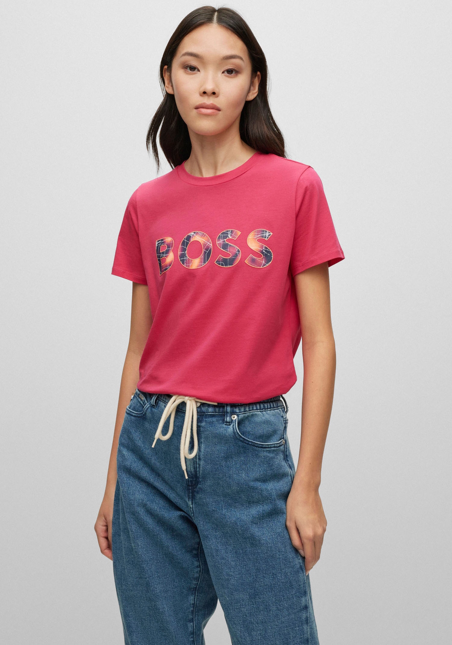 BOSS ORANGE T-Shirt, mit Logo-Frontprint online kaufen bei Jelmoli-Versand  Schweiz