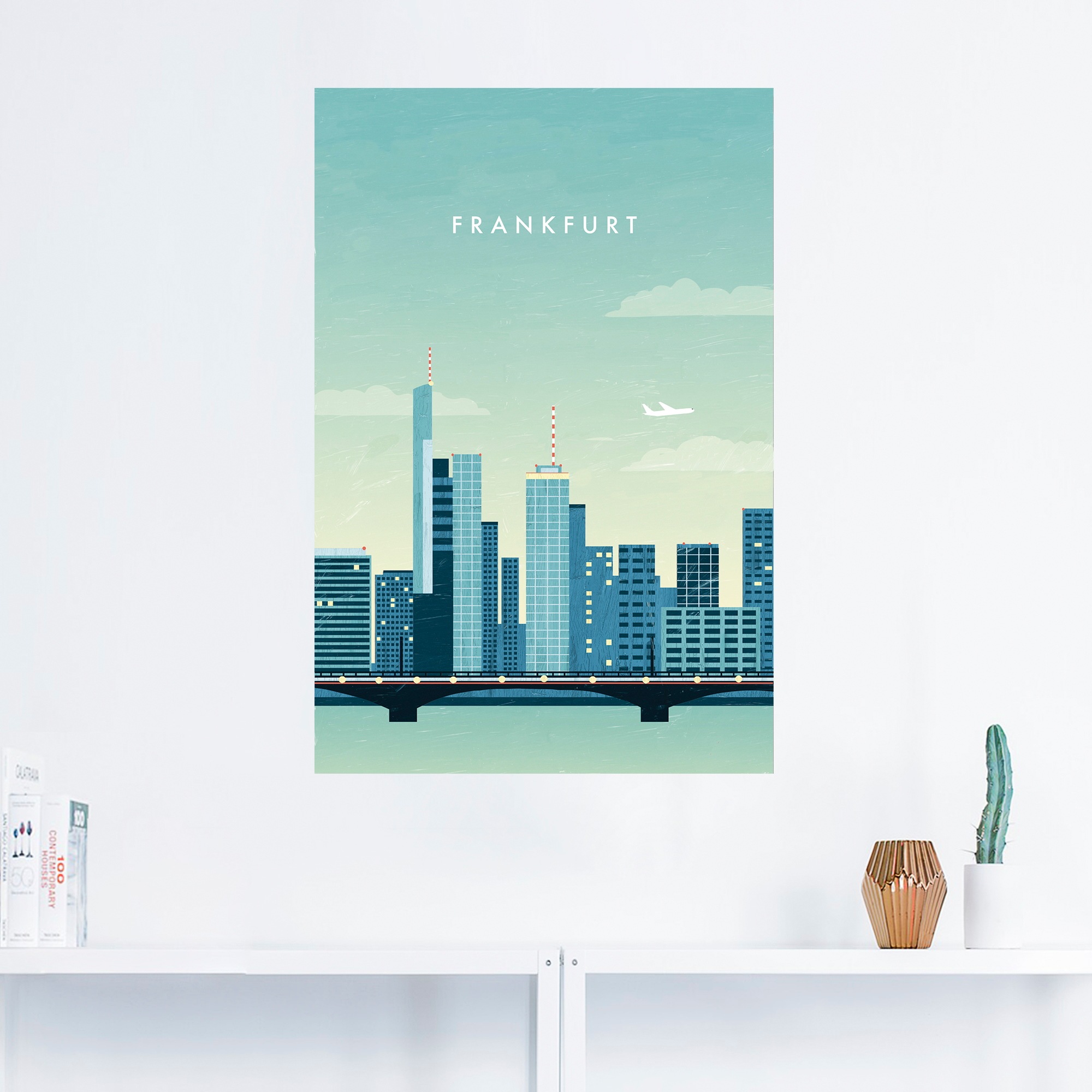 Artland Wandbild "Frankfurt" 1 Stk. tlg. als Alubild, Leinwandbild, Poster, Wandaufkleber in verschied. Größen