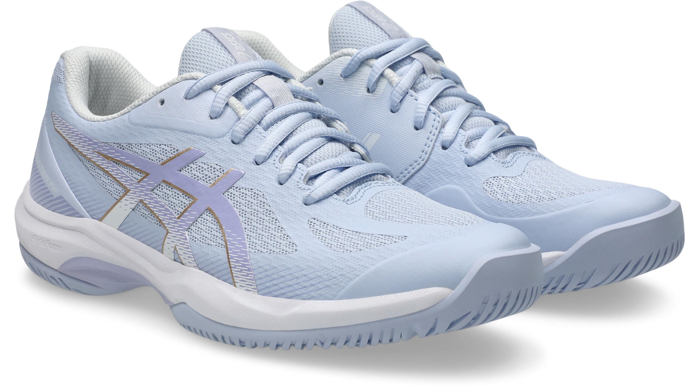 Asics, Unisex, Hallenschuh »COURT HUNTER FF« besonders geeignet für Handball und Volleyball, blau fade, vapor, 40, Bequemer Hallenschuh von Asics