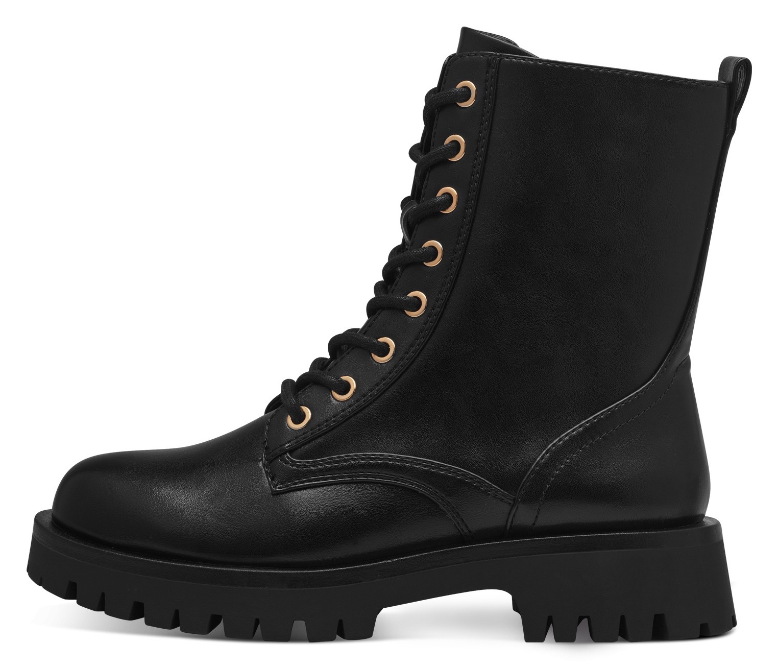 Tamaris Schnürboots, Blockabsatz, Schnürstiefelette, Chunky Boots mit Innenreissverschluss