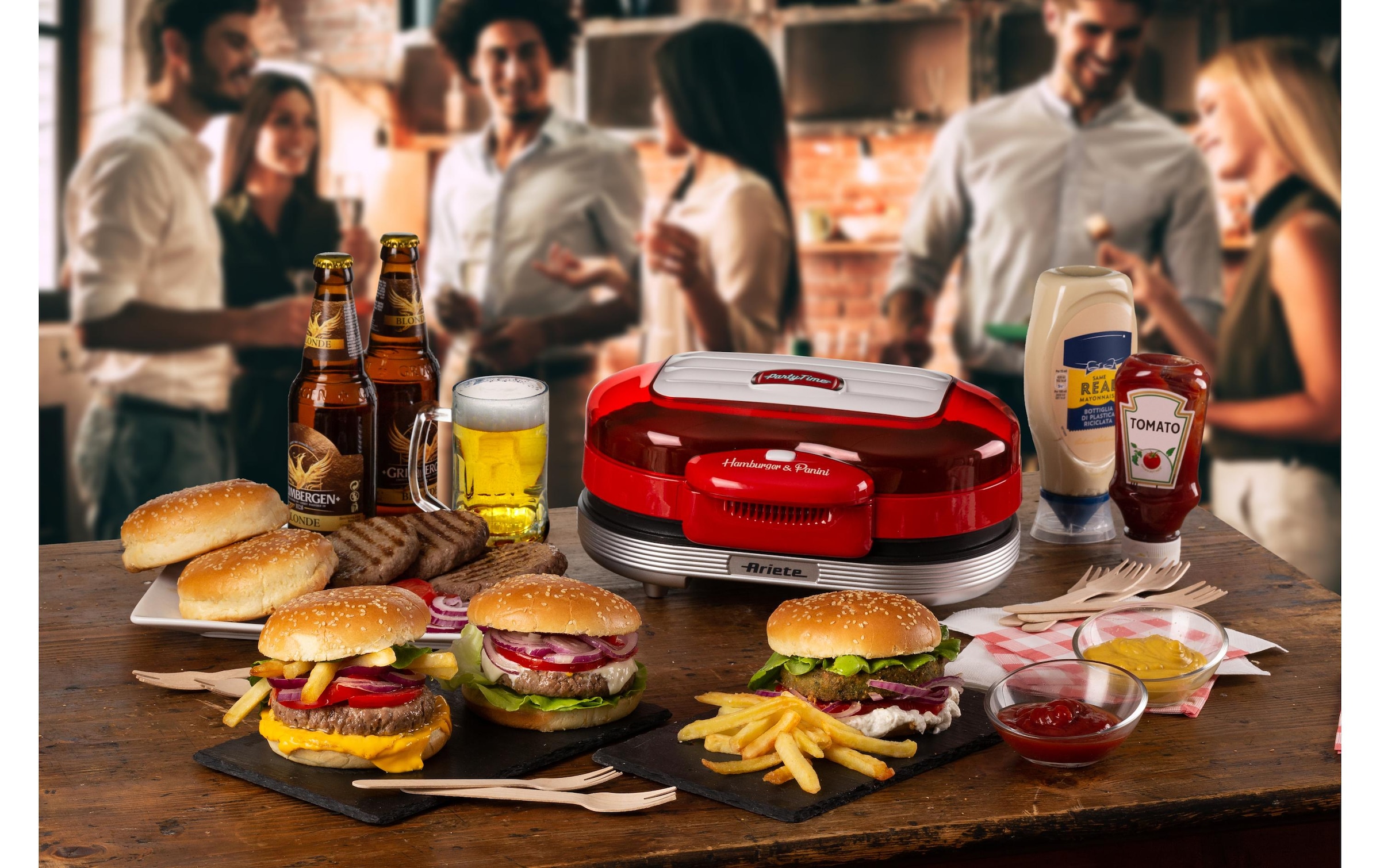 Ariete Hamburger Maker »Ariete Party Time«, 1200 W