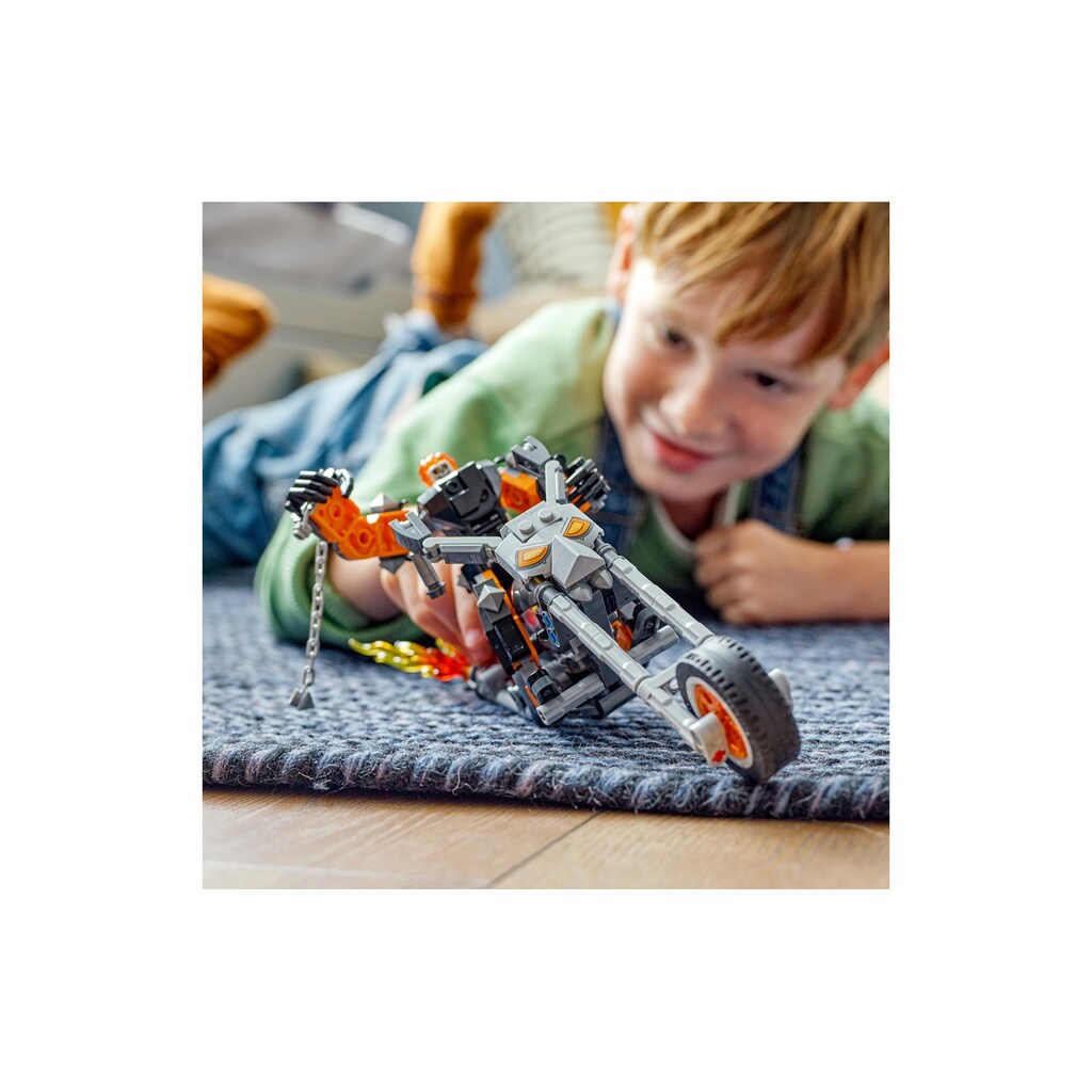 LEGO® Konstruktionsspielsteine »Ghost Rider mit Mech & Bike«, (264 St.)