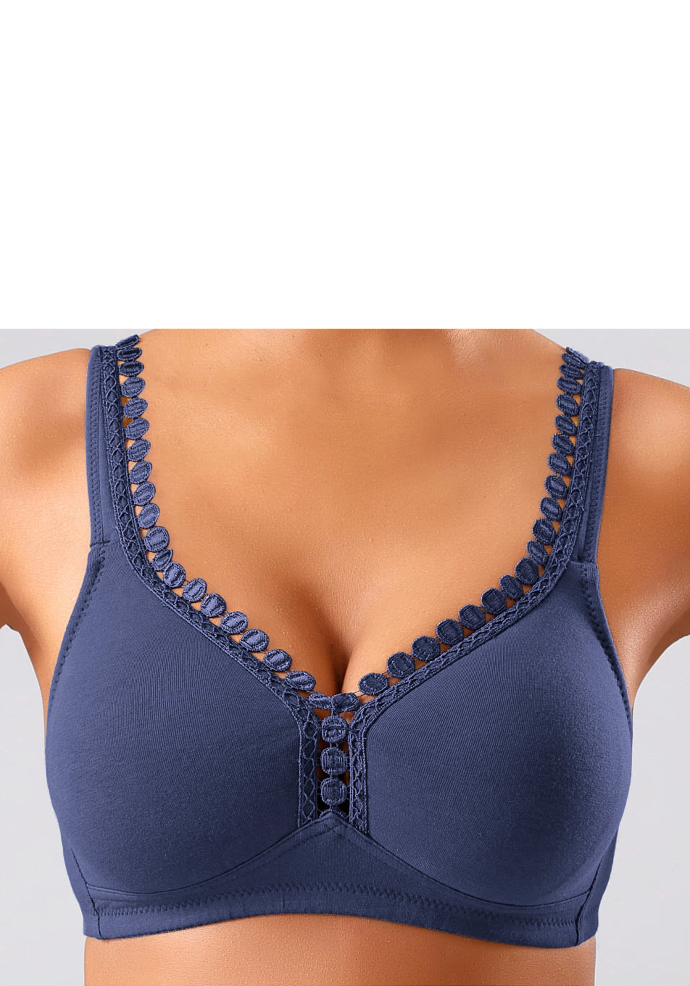 petite fleur Soft-BH, ohne Bügel, mit dekorativer Zierkante