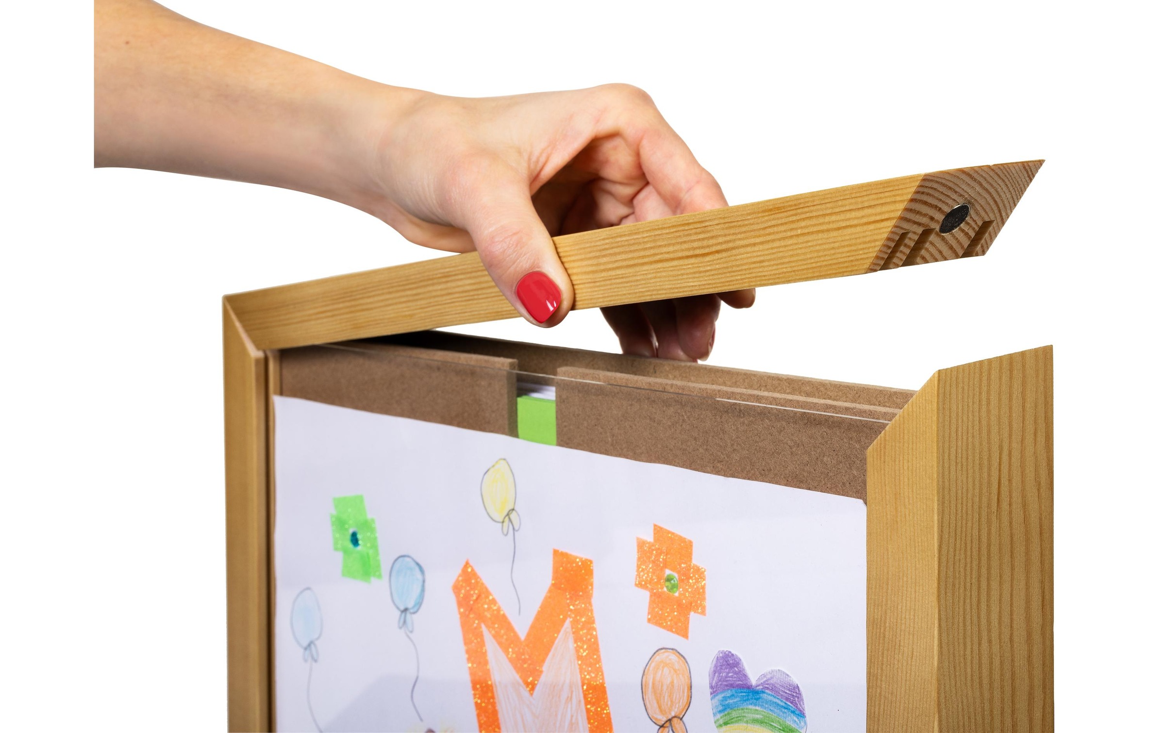 Cocon Bilderrahmen »für Kinderzeichnungen 35 x 26 x 5 cm«, für 100 Bilder