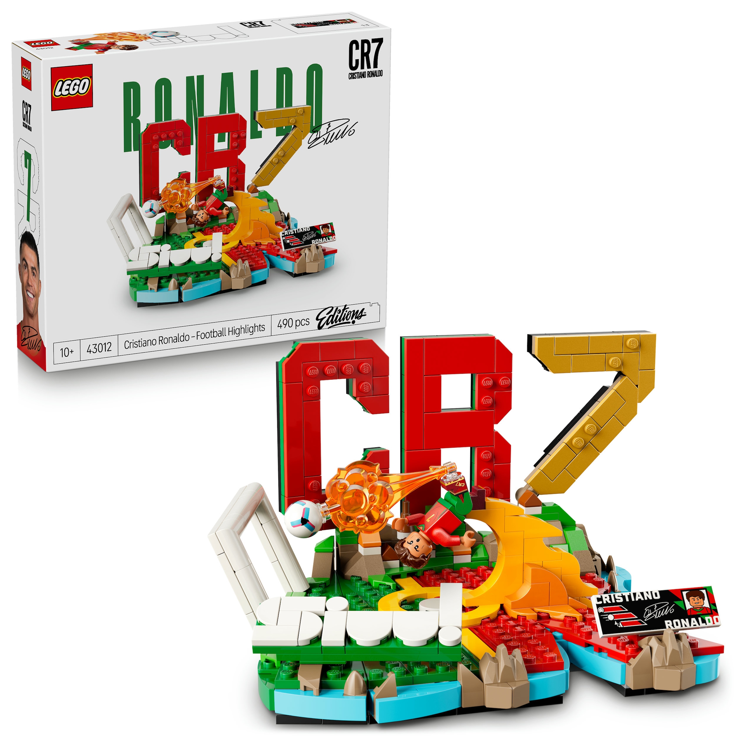 LEGO Konstruktionsspielsteine "Cristiano Ronaldo – Fussball-Highlights (43012), LEGO Editions Football"