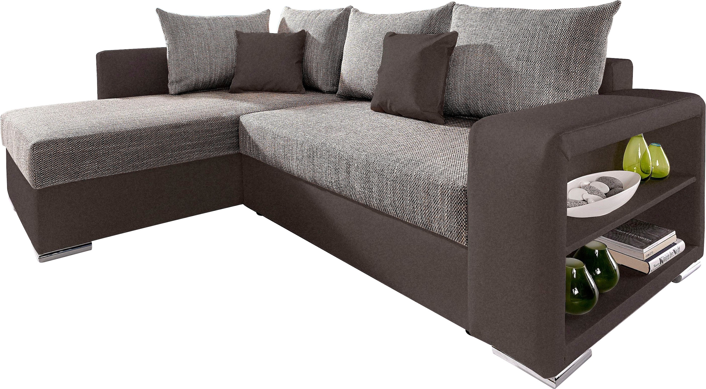 COLLECTION AB Ecksofa John, mit Bettfunktion, mit Rücken- und Zierkissen