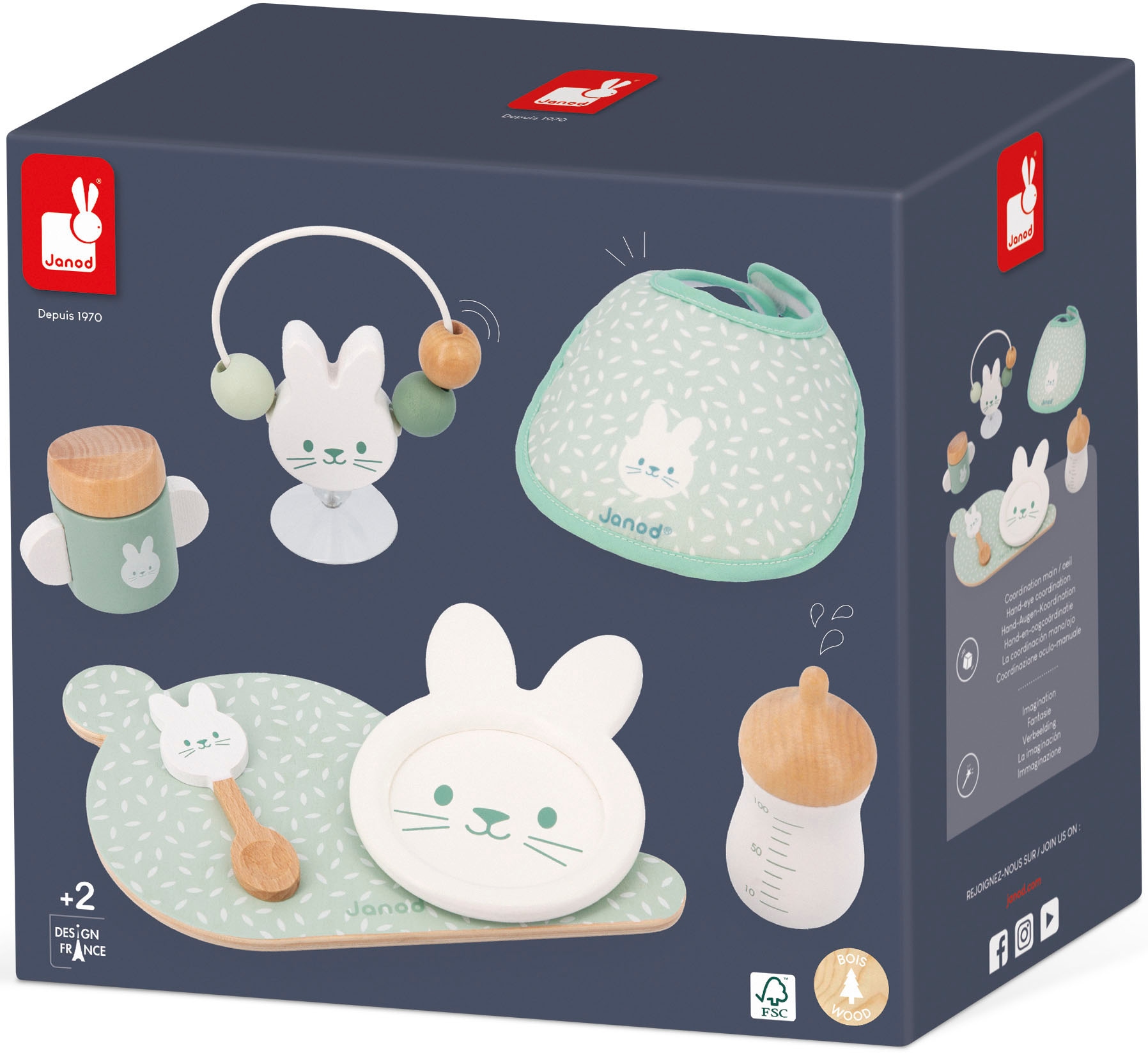 Janod Puppen Accessoires-Set »Puppenbaby-Set - Zen«, FSC®- schützt Wald - weltweit