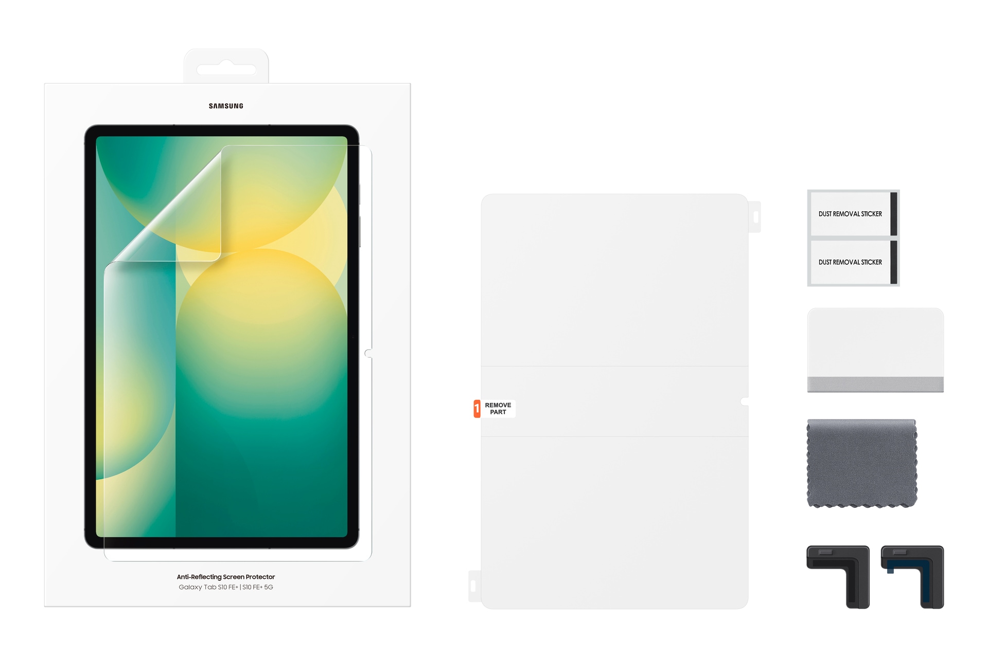 Samsung Displayschutzglas »Anti-Reflecting Screen Protector«, für Samsung Galaxy Tab S10 FE+, Displayschutzfolie, Schutzfolie, Bildschirmschutz, kratz- & stossfest