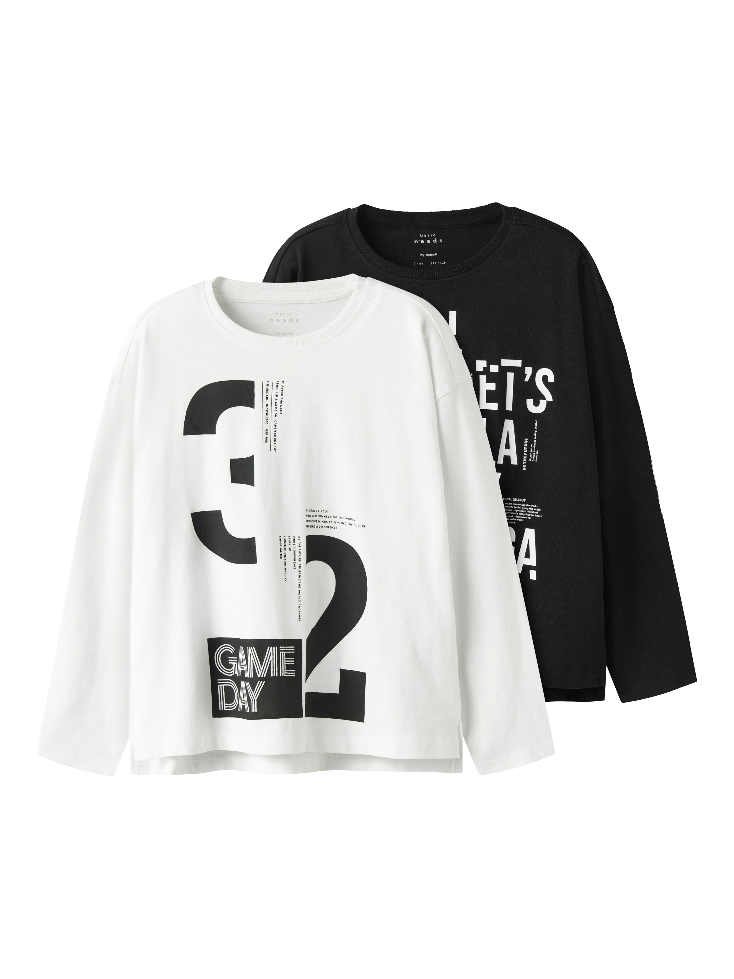 Name It Langarmshirt »NKMVOB 2P LS RLX TOP«, (Packung, 2 tlg.)