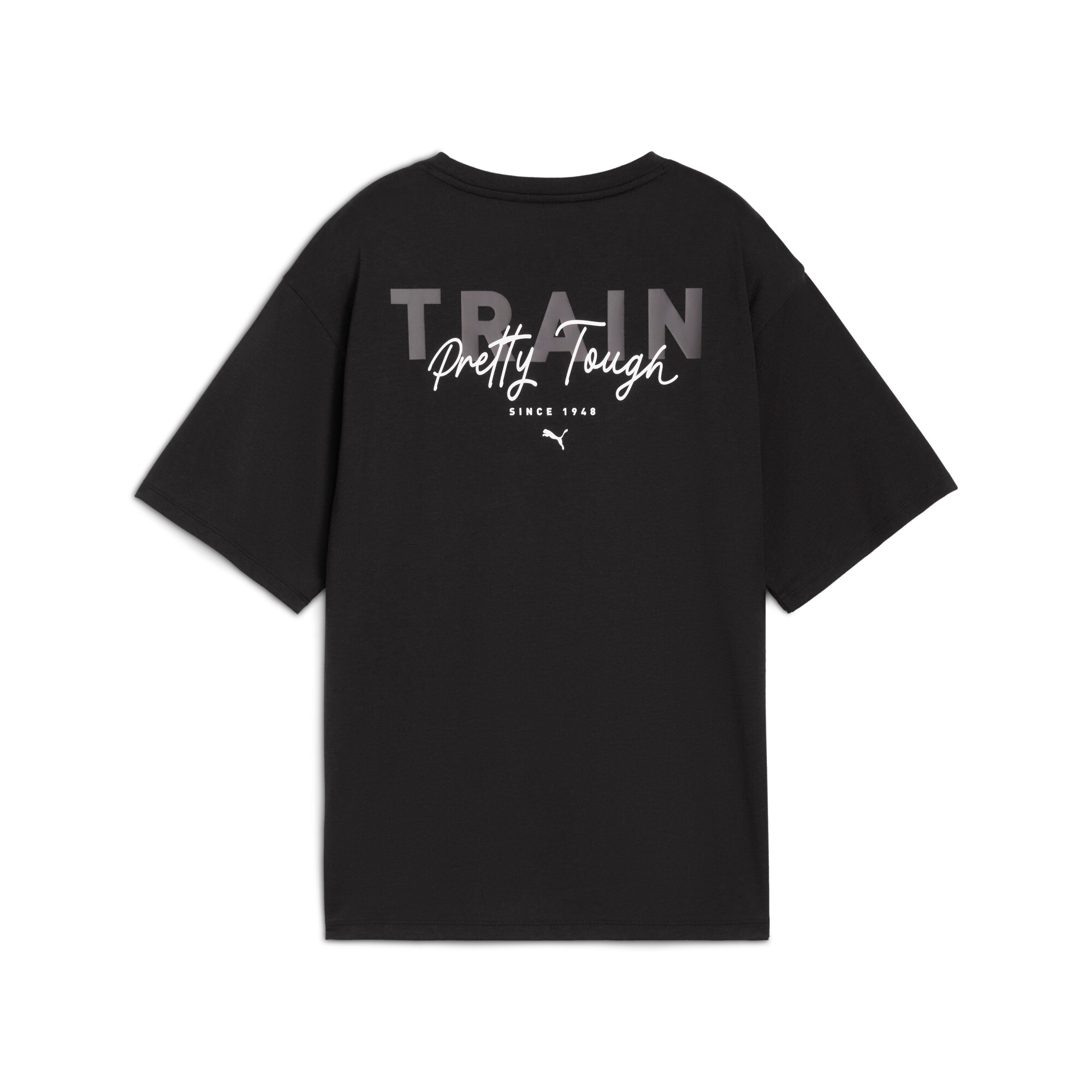 PUMA Trainingsshirt »W PRETTY TOUGH GRAPHIC TEE« mit Kurzarm, mit Rundhalsausschnitt, sportlicher Stil, atmungsaktiv