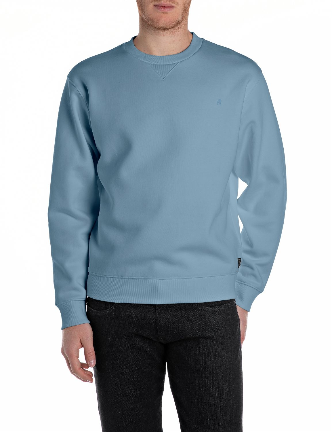 Replay Sweatshirt, mit V-Einsatz am Halsausschnitt