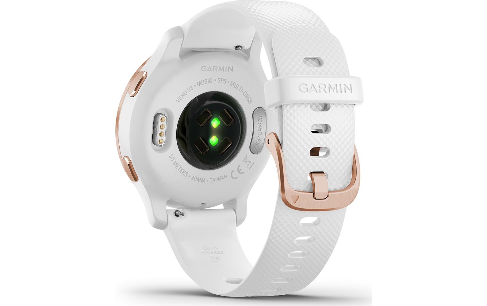 Garmin Smartwatch »Venu 2S Weiss/Rosa«, (2,79 cm / 1,1 Zoll),)