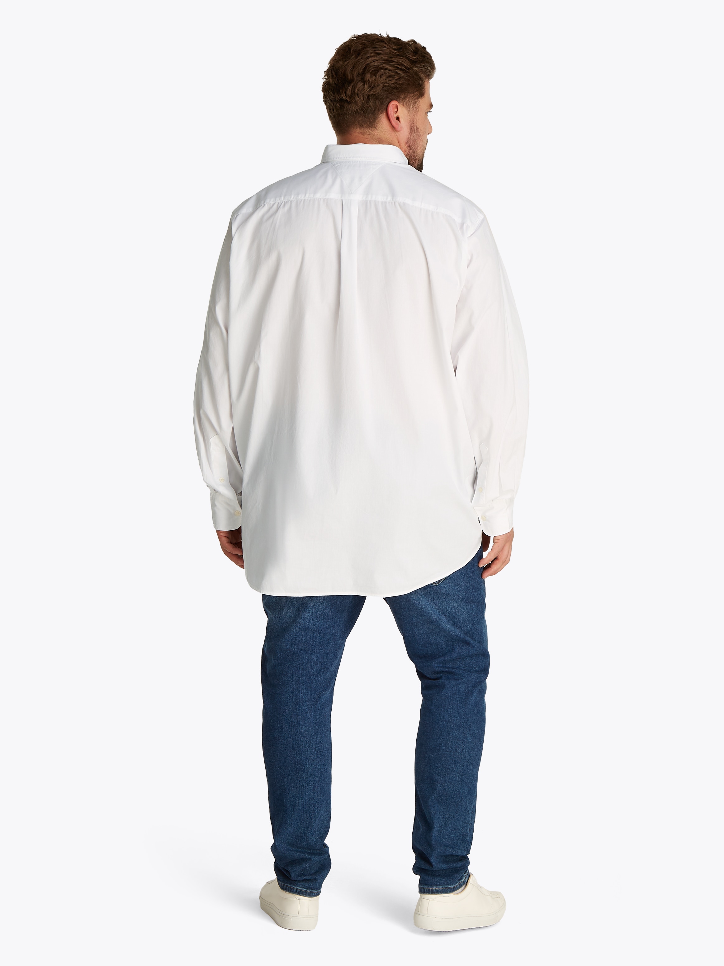 Tommy Hilfiger Big & Tall Langarmhemd »BT-FLEX POPLIN SOLID RF SHIRT-B«, Grosse Grössen