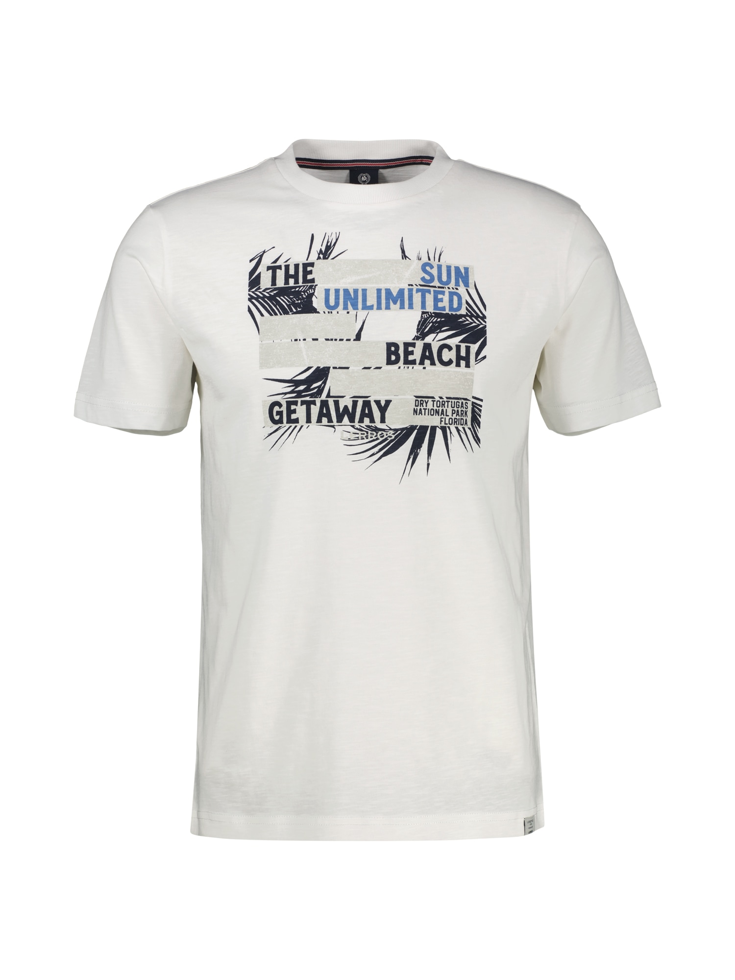 LERROS T-Shirt »LERROS Herren T-Shirt mit sommerlichem Brustprint«